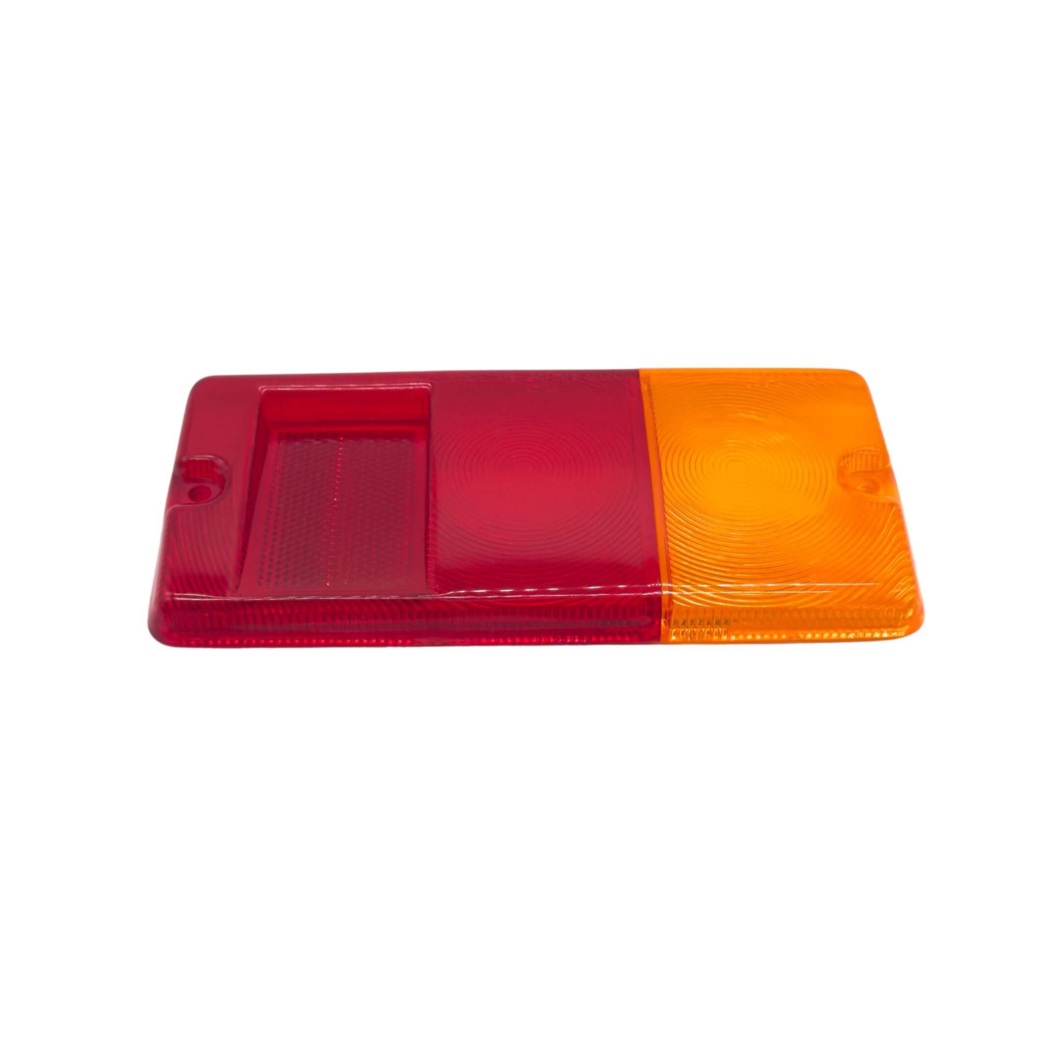 Tail Light Lens Cover for Driver Side - Right Side, compatible with Daihatsu Hijet Truck S100, S110 Models (1994-1996), featuring a red and amber design.