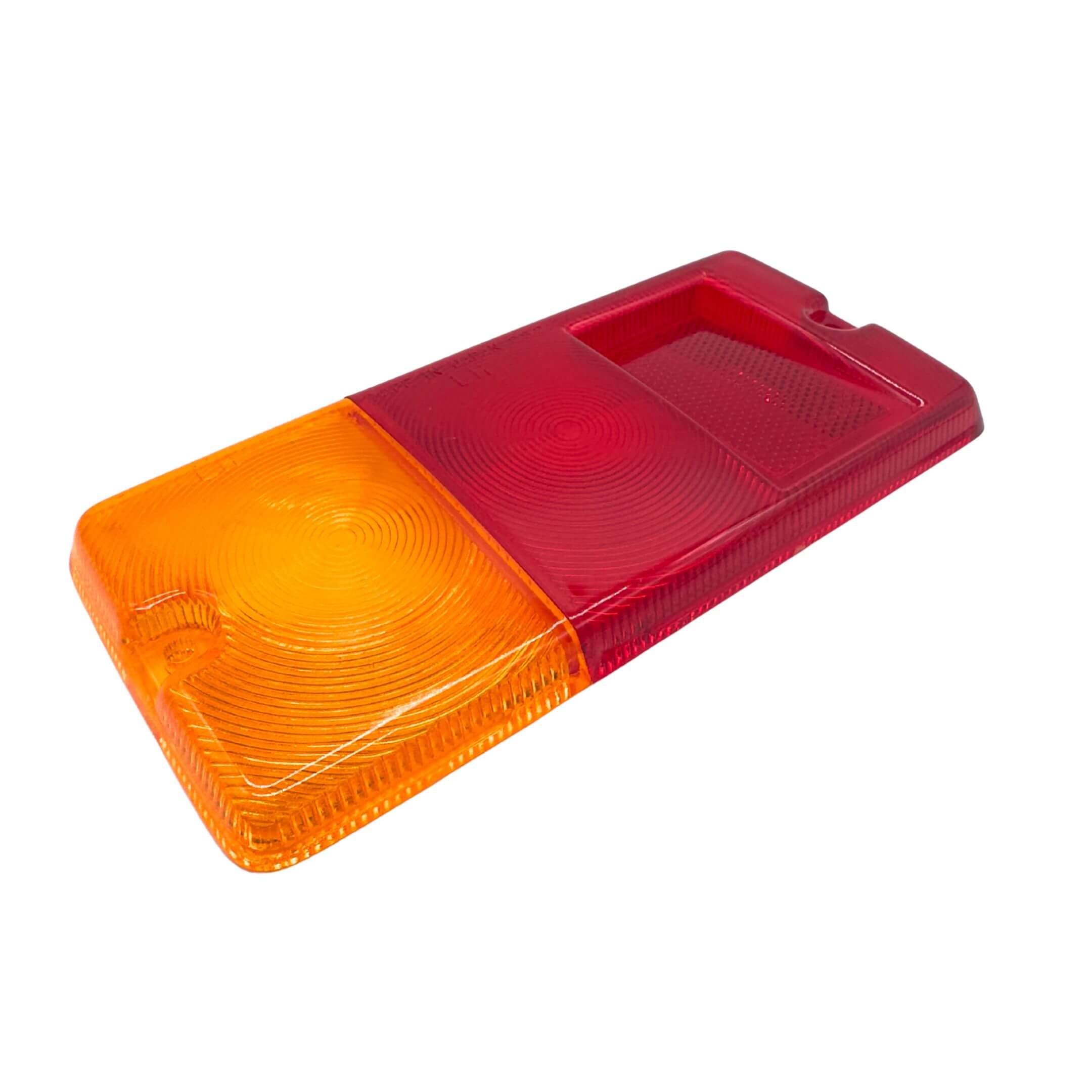 Tail Light Lens Cover for Passenger Side, Left Side, compatible with Daihatsu Hijet Truck S100, S110 Models (1994-1996), featuring a red and amber design.