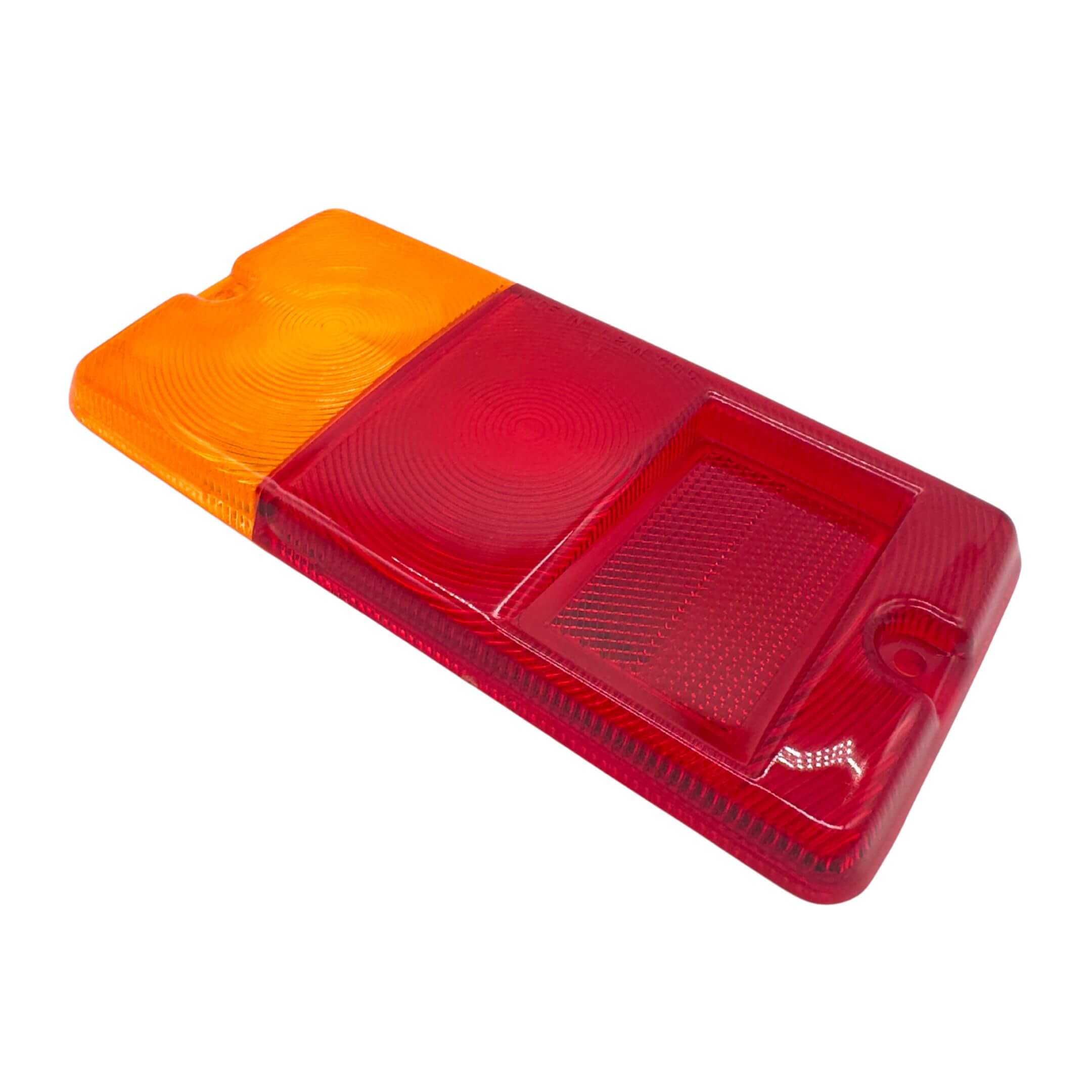 Tail Light Lens Cover for Passenger Side, Left Side, Daihatsu Hijet Truck S100, S110 Models (1994-1996), featuring a red and amber design.