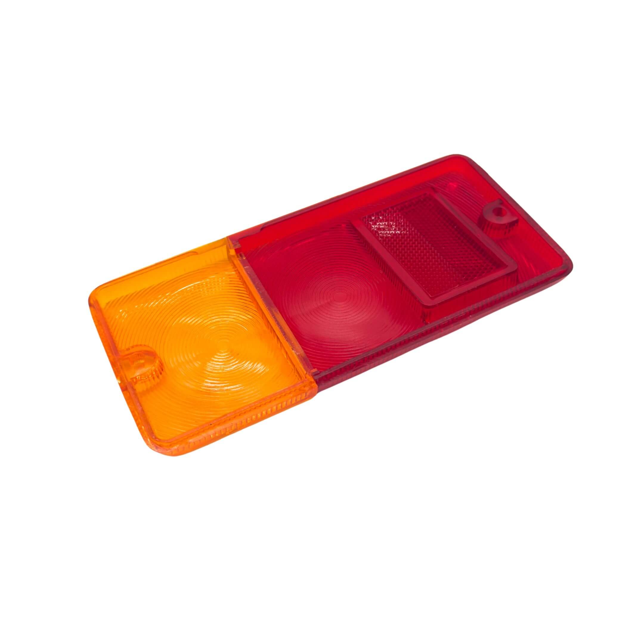 Tail Light Lens Cover for Daihatsu Hijet Truck S100, S110 Models (1994-1996), featuring a red and amber design for the passenger side, left side.