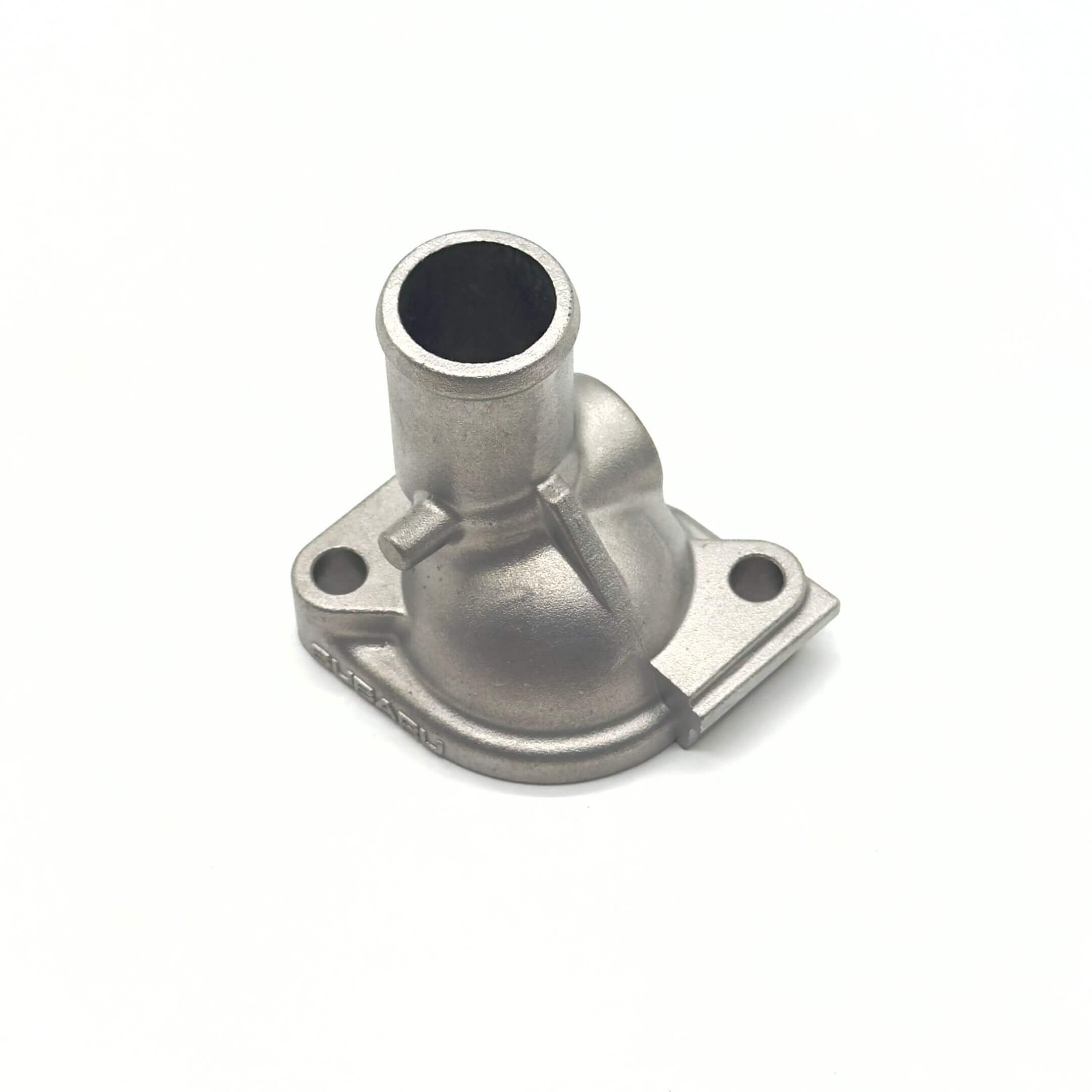 Thermostat Housing Cover - Part B for Subaru Sambar Wagon TW1, TW2 Models (1999-2012), featuring a durable metal construction with mounting holes.