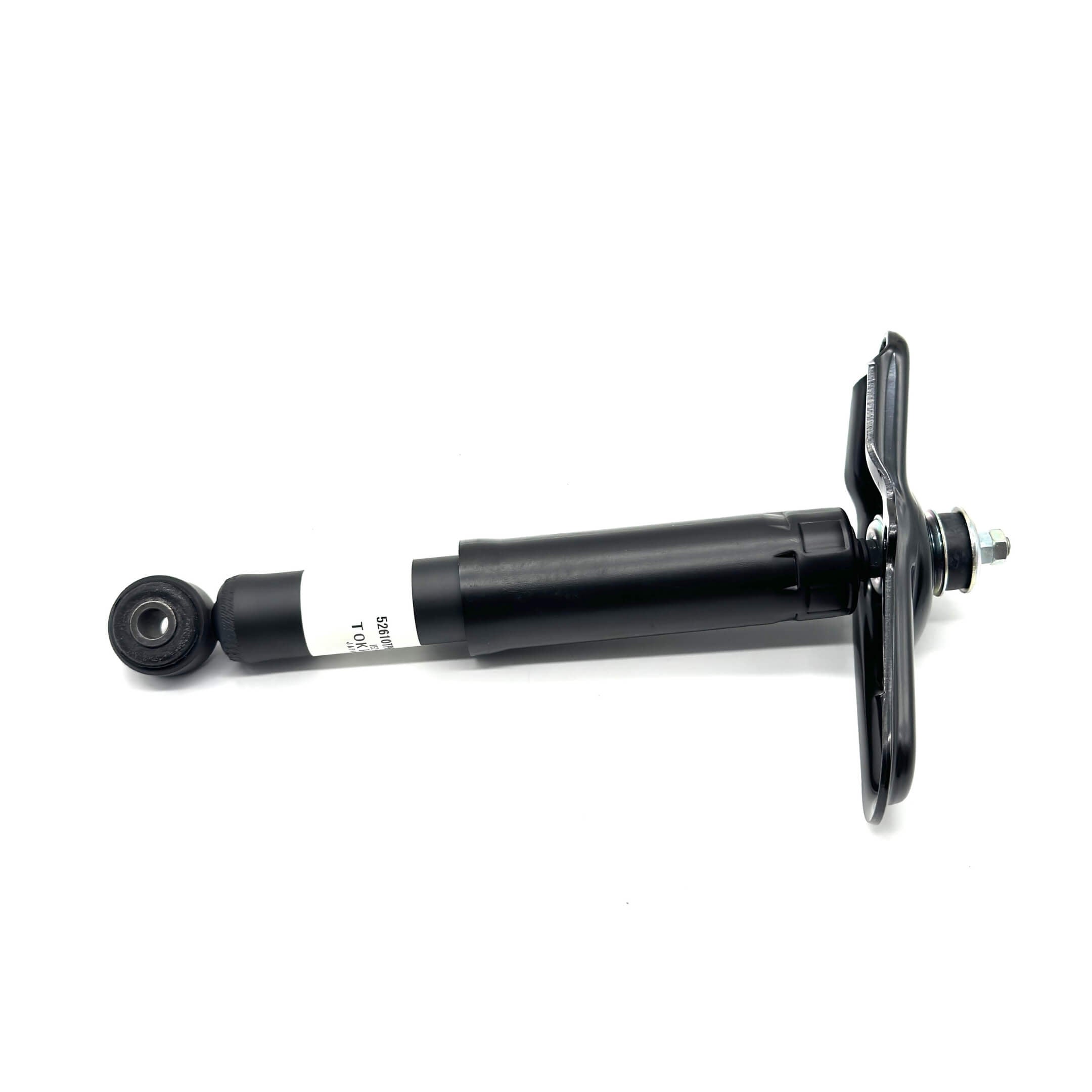 Angled view of rear right shock absorber emphasizing compatibility with HA6, HA7 suspension systems.