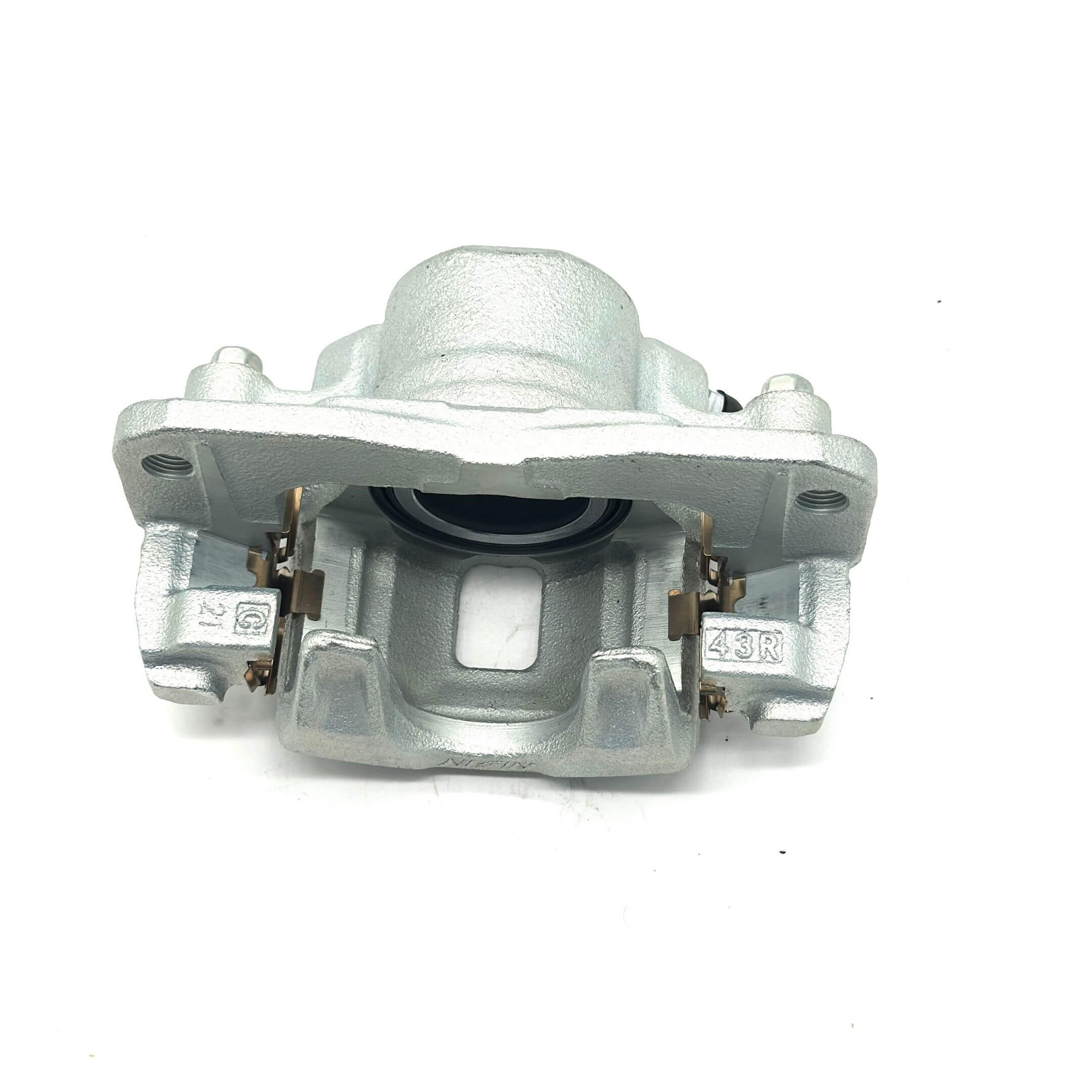 Silver brake caliper for driver side, compatible with Honda Acty Truck HA8, HA9 models from 2009-2022.