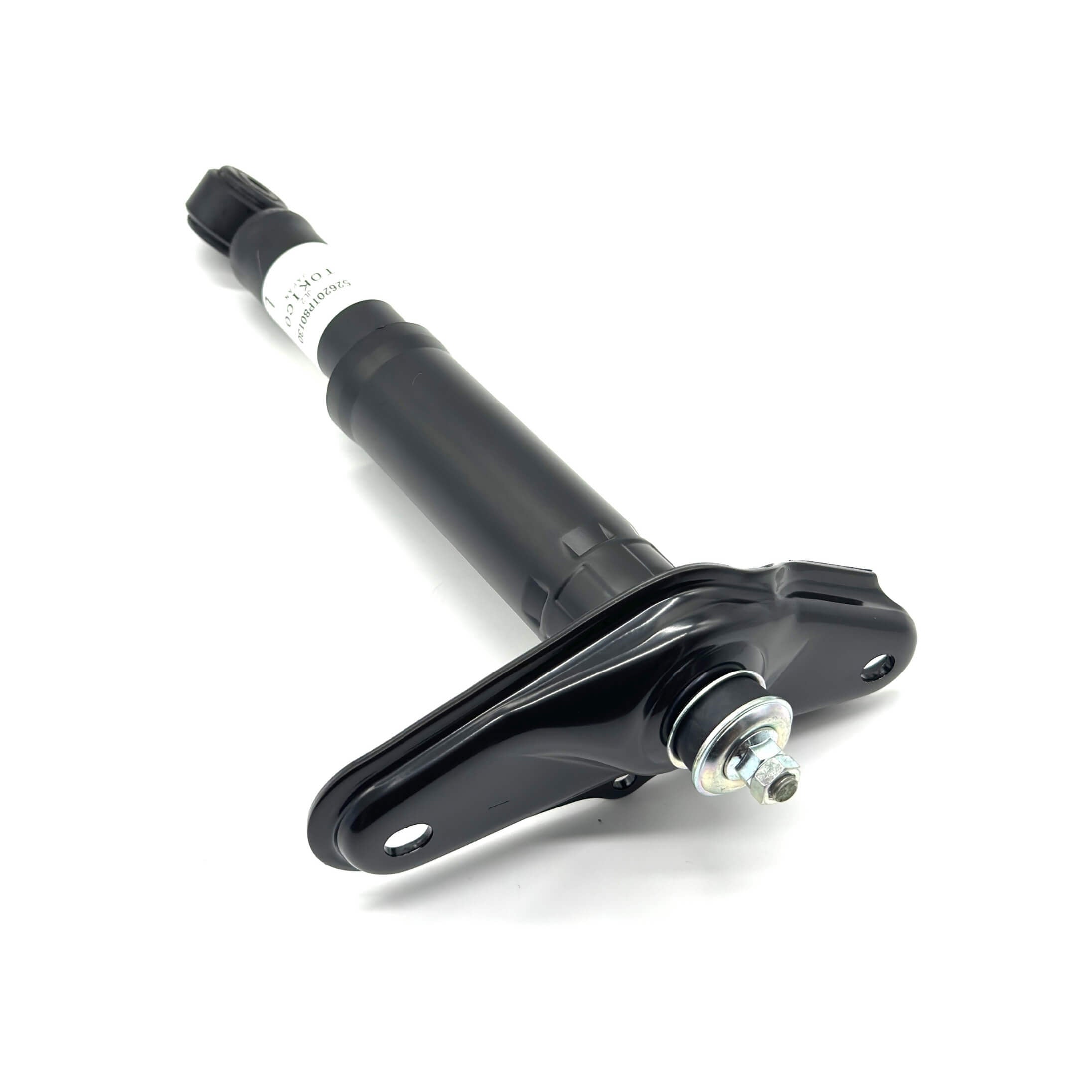 Black rear left shock absorber for Honda Vamos Van HM1, HM2 models, 1999-2018.