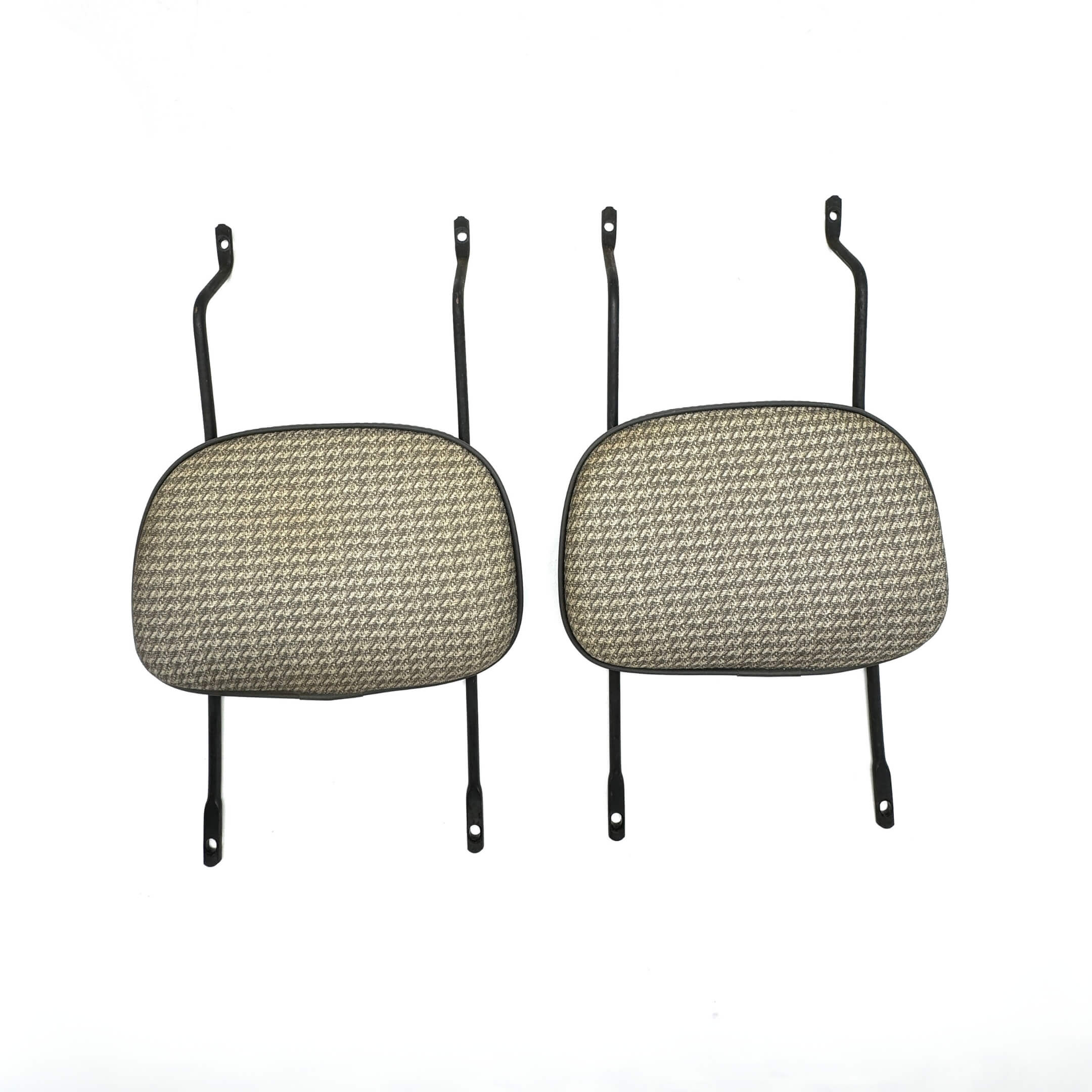 Top view of lightly used woven headrest for Honda Acty HA3, HA4 models, showcasing fabric texture.