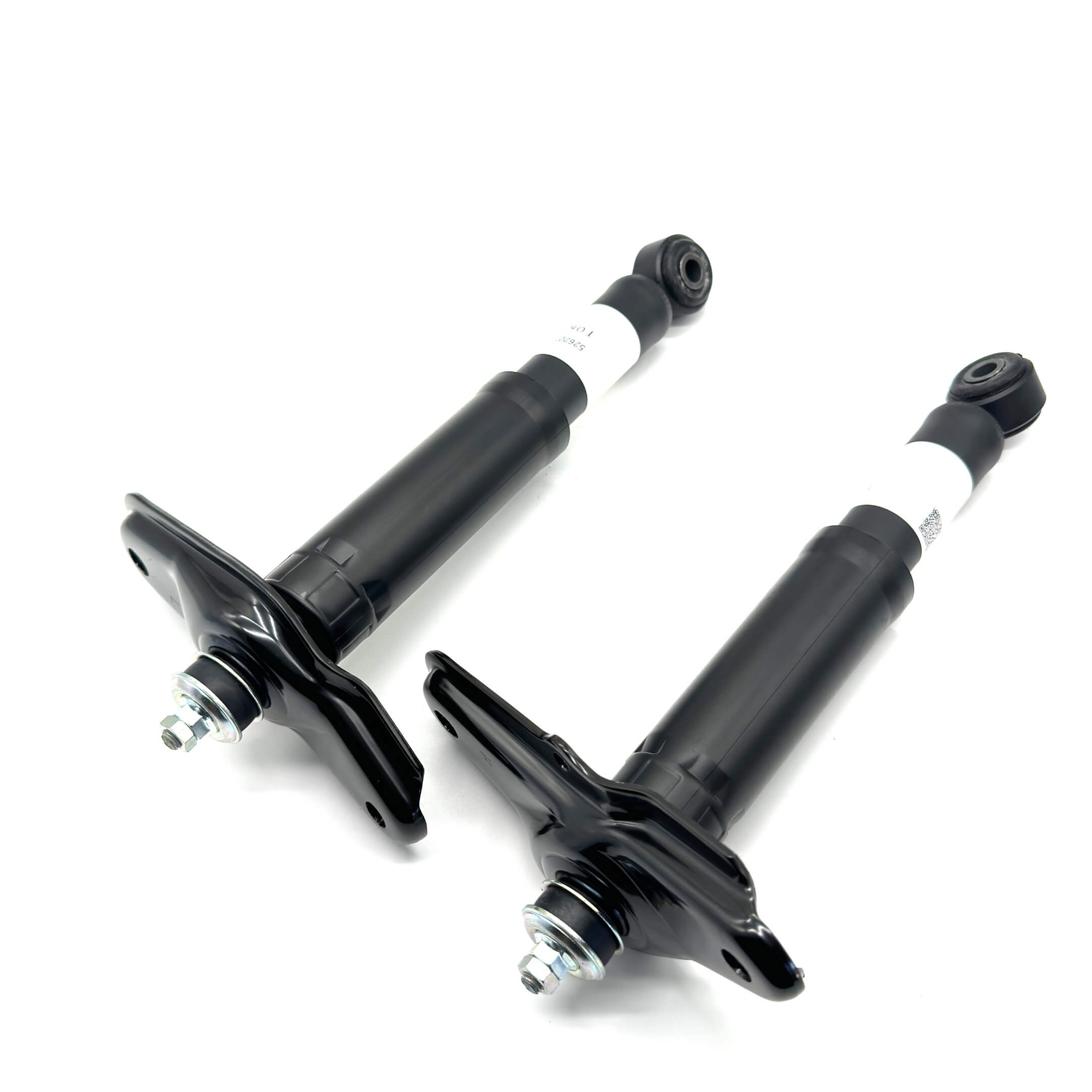 Black rear shock set for Honda Vamos Van HM1, HM2 models, 1999-2018, featuring durable construction and precise fit.