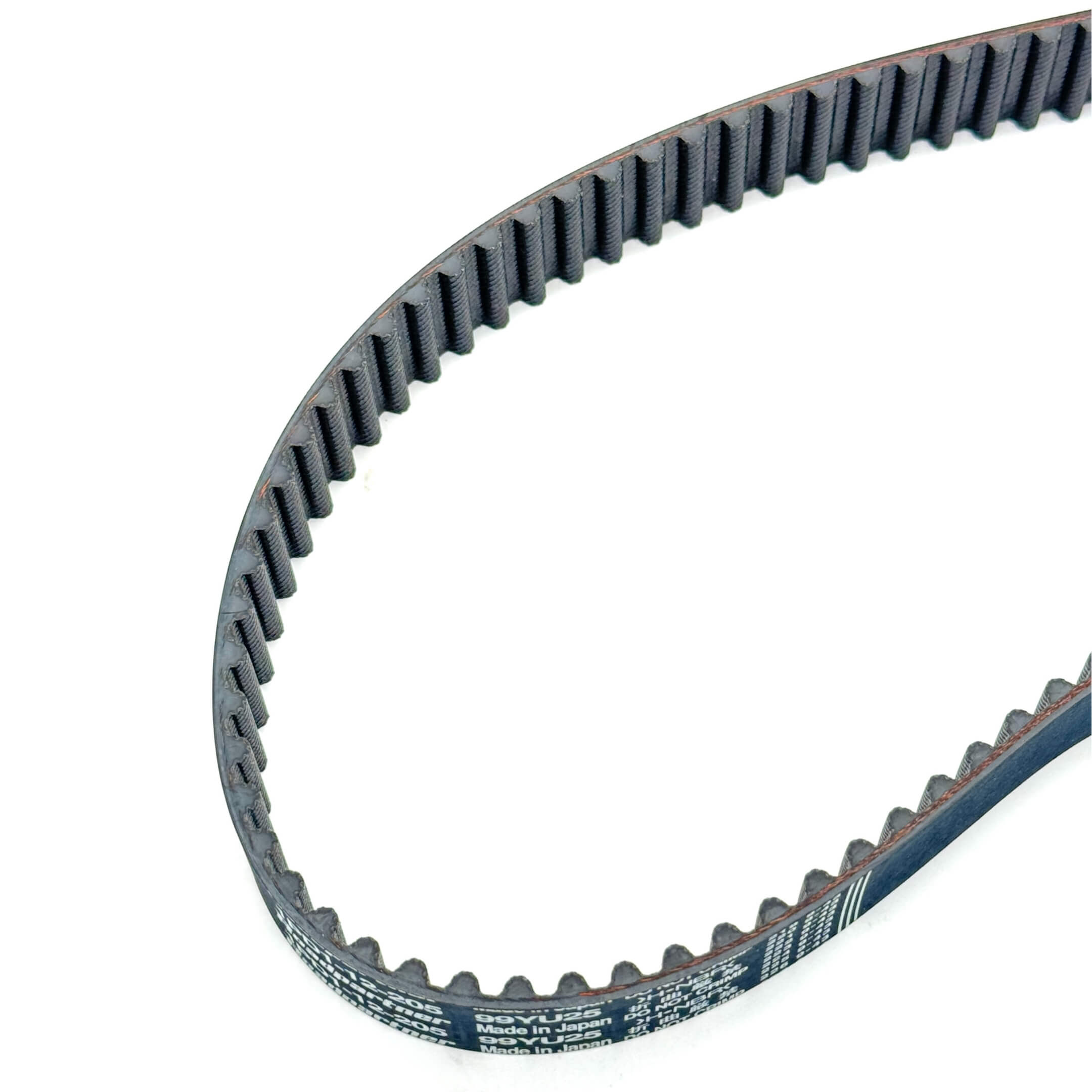 Close-up view of Daihatsu timing belt, featuring durable construction and precise fit for S100P, S110P, and Midget series.