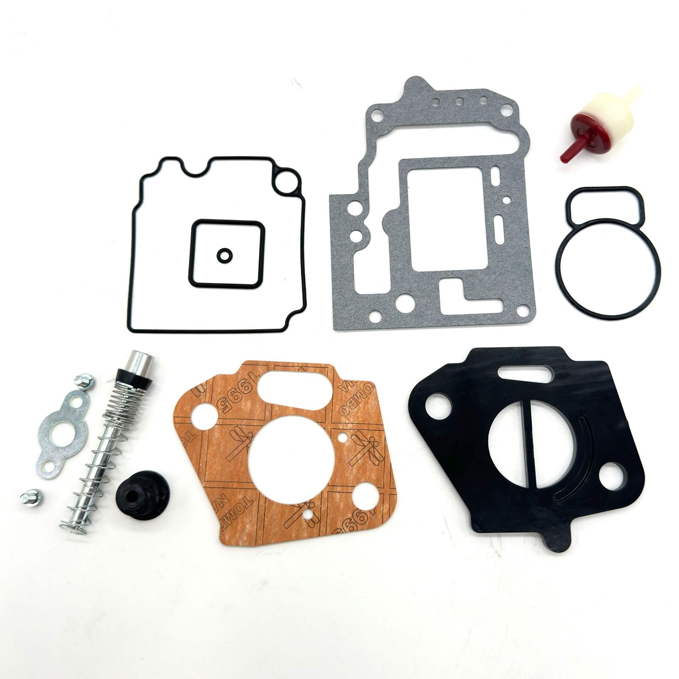 Complete Carburetor Gasket Rebuild Kit - 13-Piece Set for Subaru Sambar KS3 and KS4 Models - Essential for carburetor maintenance and restoration