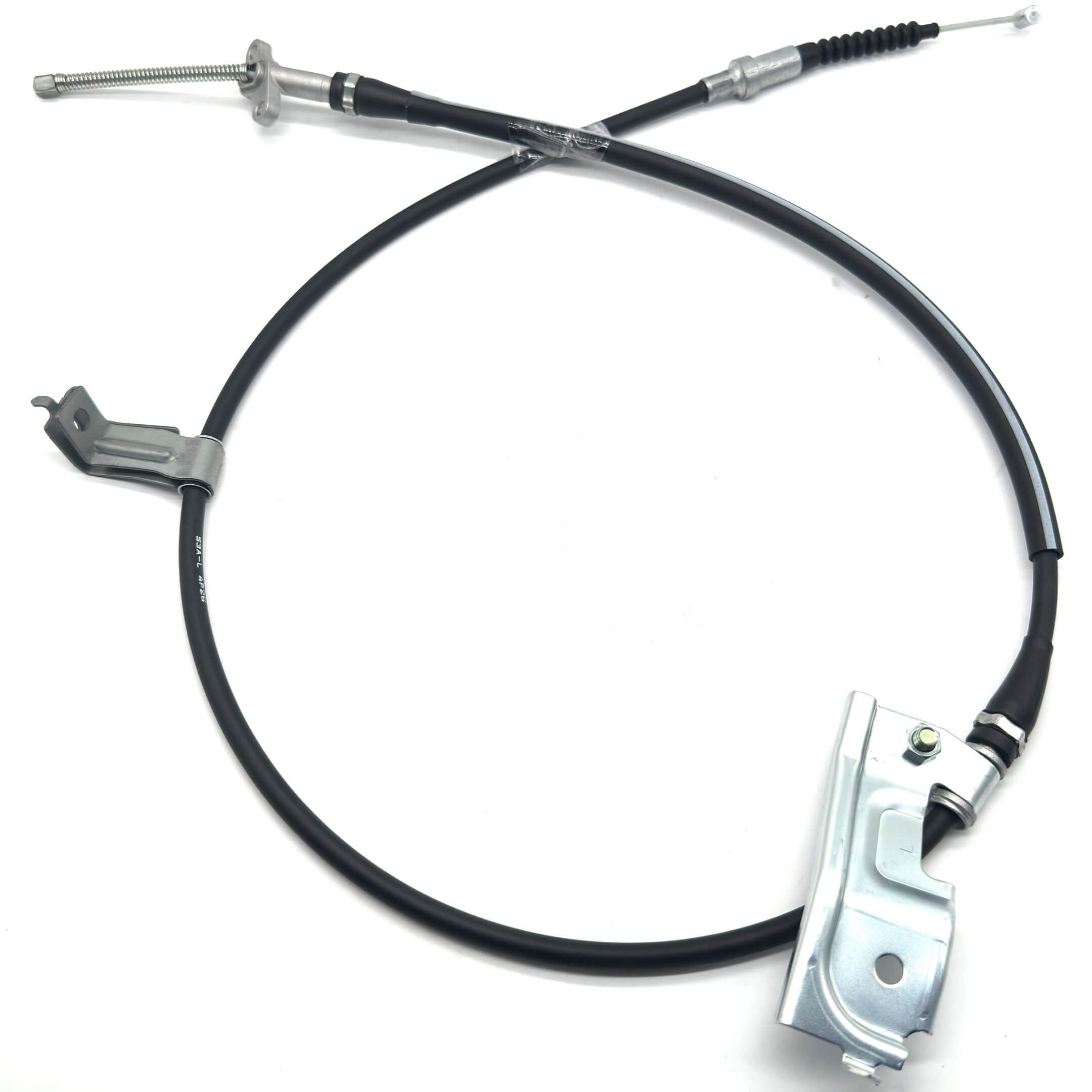 Product Description:
Ensure the reliable function of your Honda Acty Truck's braking system with this left-side parking brake cable. Specifically designed for the Honda Acty Truck HA6 and HA7 models from 1999 to 2009, this premium cable ensures optimal performance and precise fitment. Engineered for durability, it is made from high-quality materials to endure harsh conditions and maintain the integrity of your vehicle’s parking brake system. With included brackets and the exact specifications for your mini 