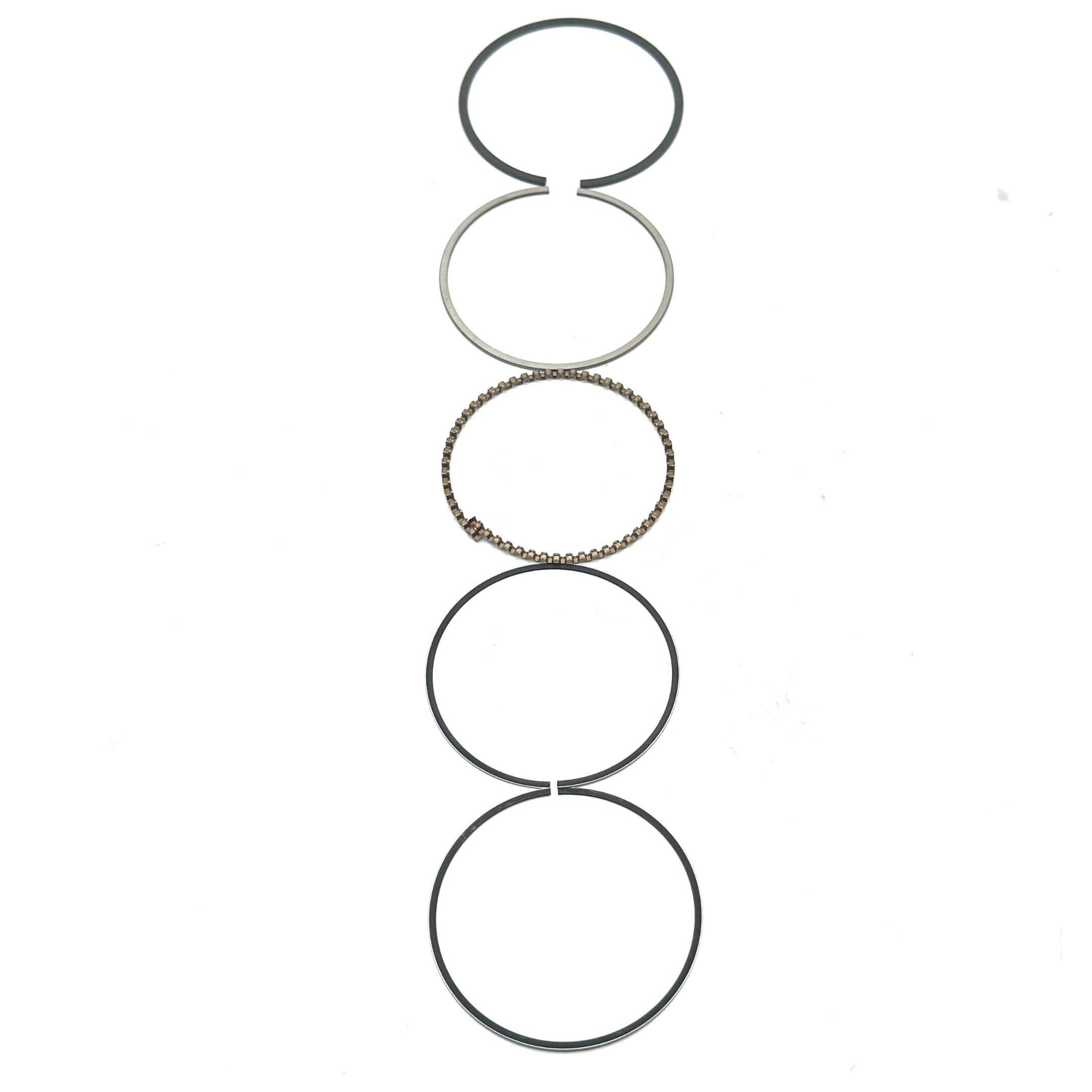 Top view of Honda Acty Piston Ring Set STD for HA6, HA7, HA9, and HH7 models, standard size rings.