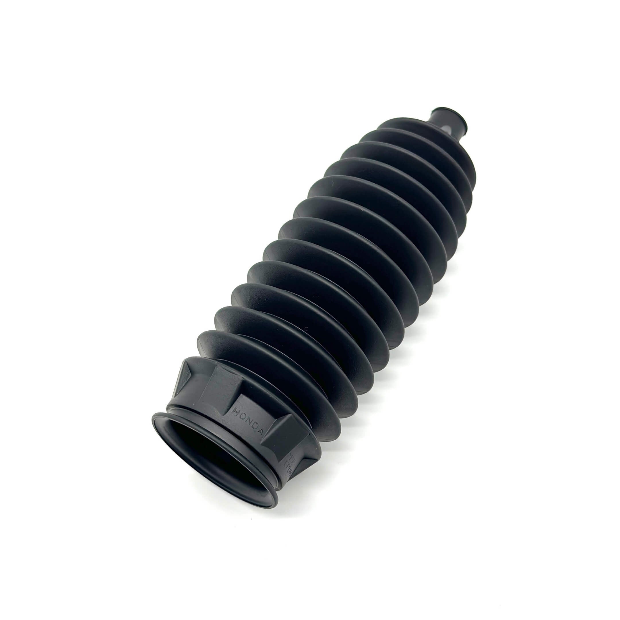 Close-up of Genuine Honda Steering Rack Boot for Honda Acty Truck HA6, HA7 models (1999-2009), featuring durable construction and wire band.