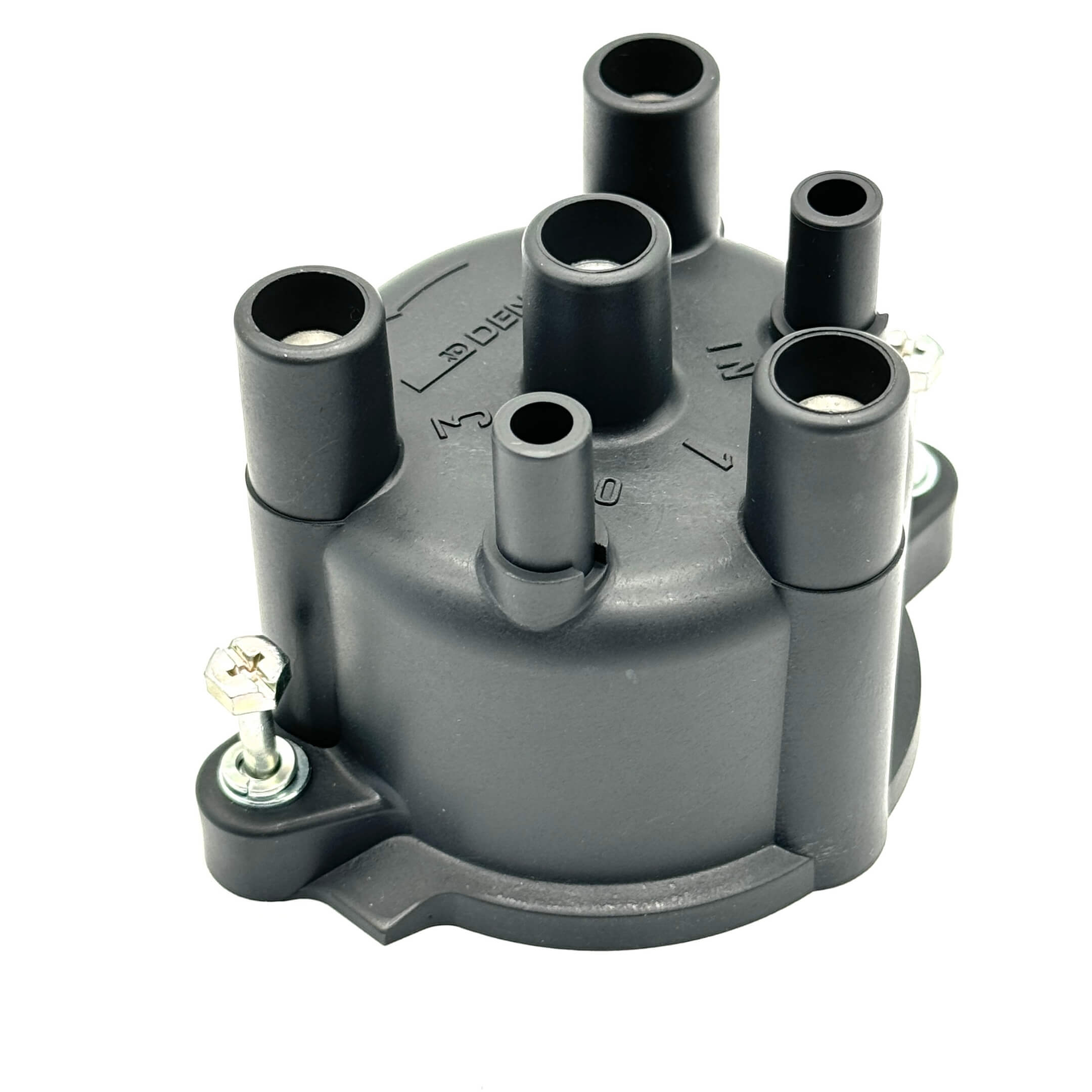 Detailed side angle of EFNS Distributor Cap showcasing durable construction and mounting points.