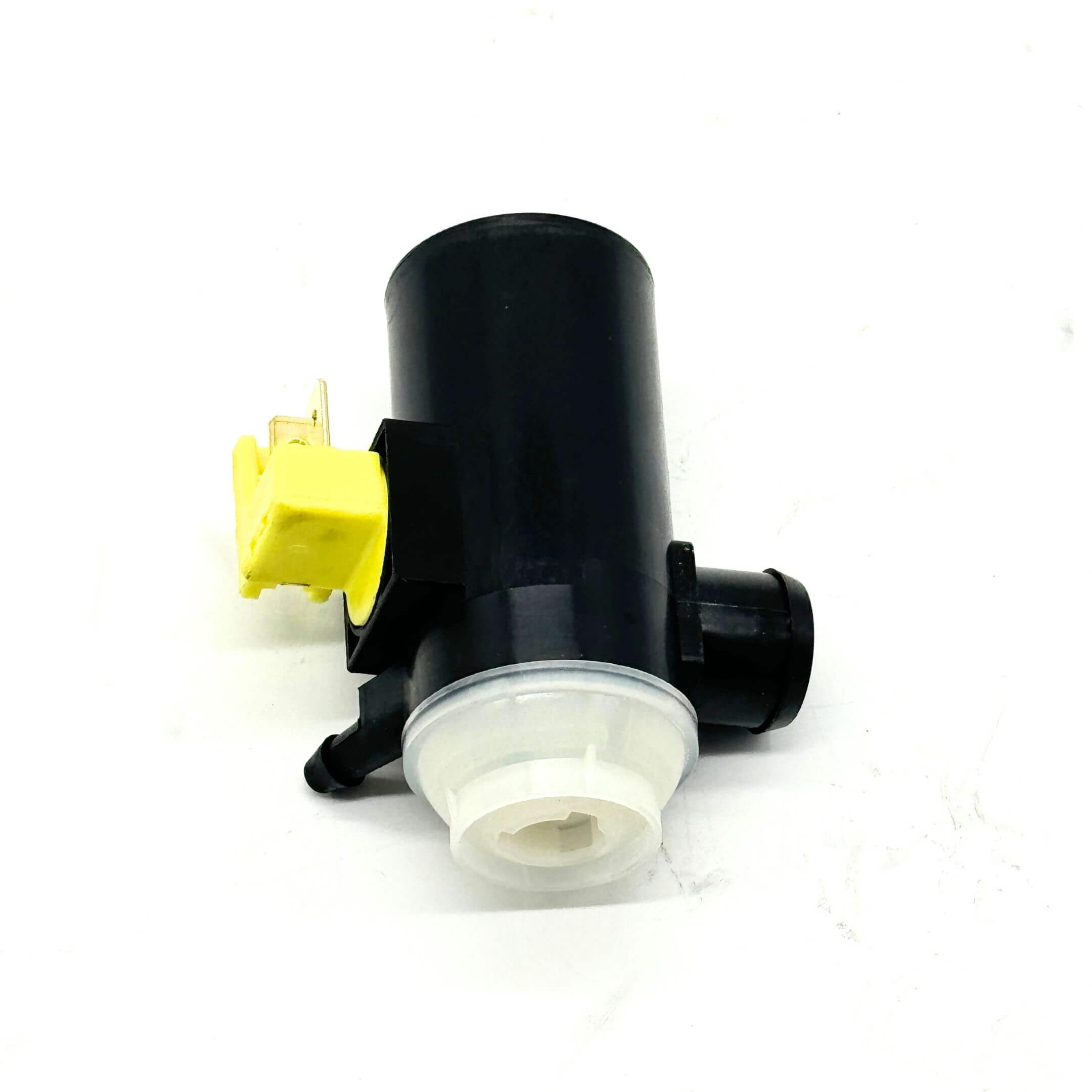 Genuine Honda windshield washer pump motor for Honda Acty HA6, HA7 models - front view.