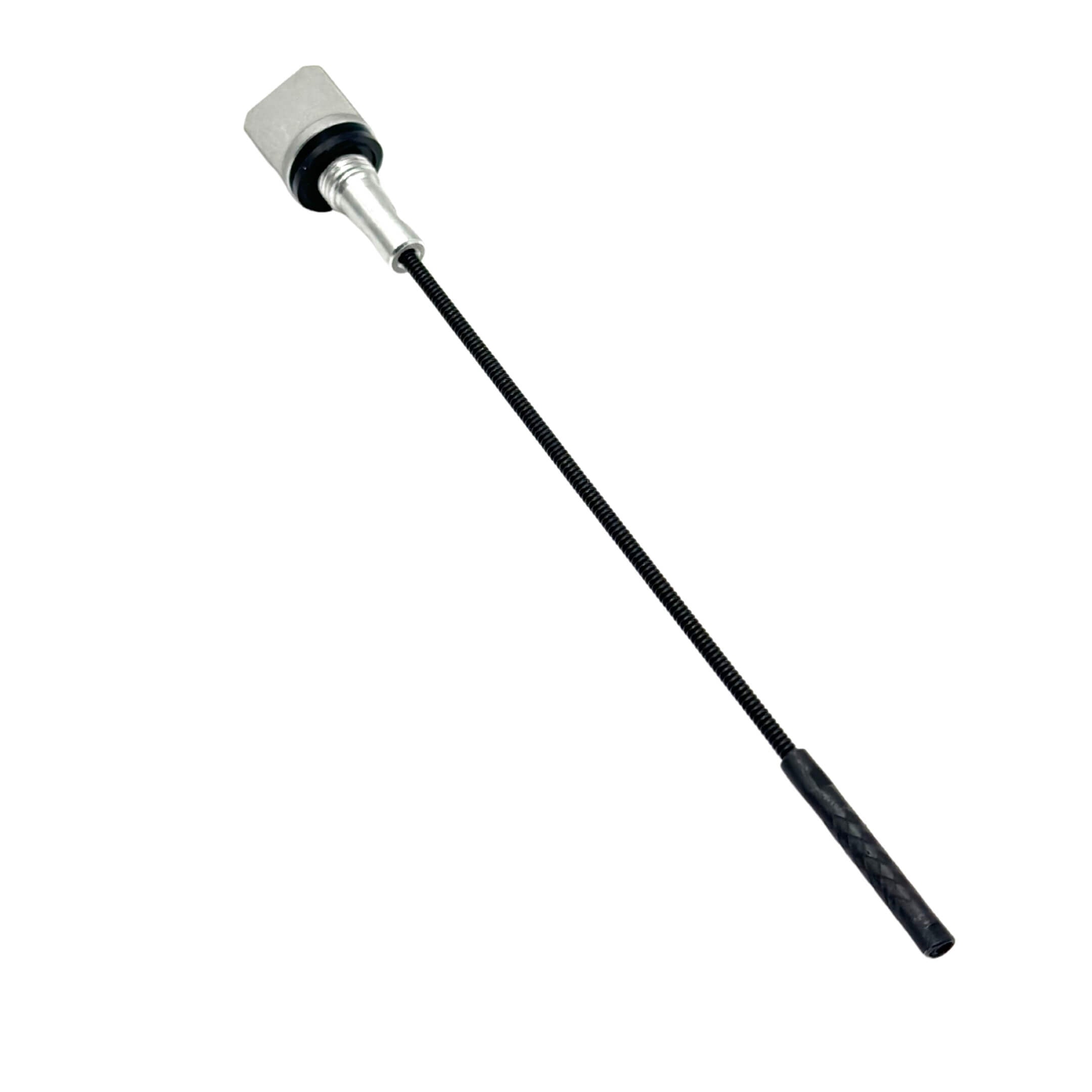 Oil Dip Stick for Honda Vamos Van HM1, HM2 Models (1999-2018), featuring a black flexible rod and silver handle.