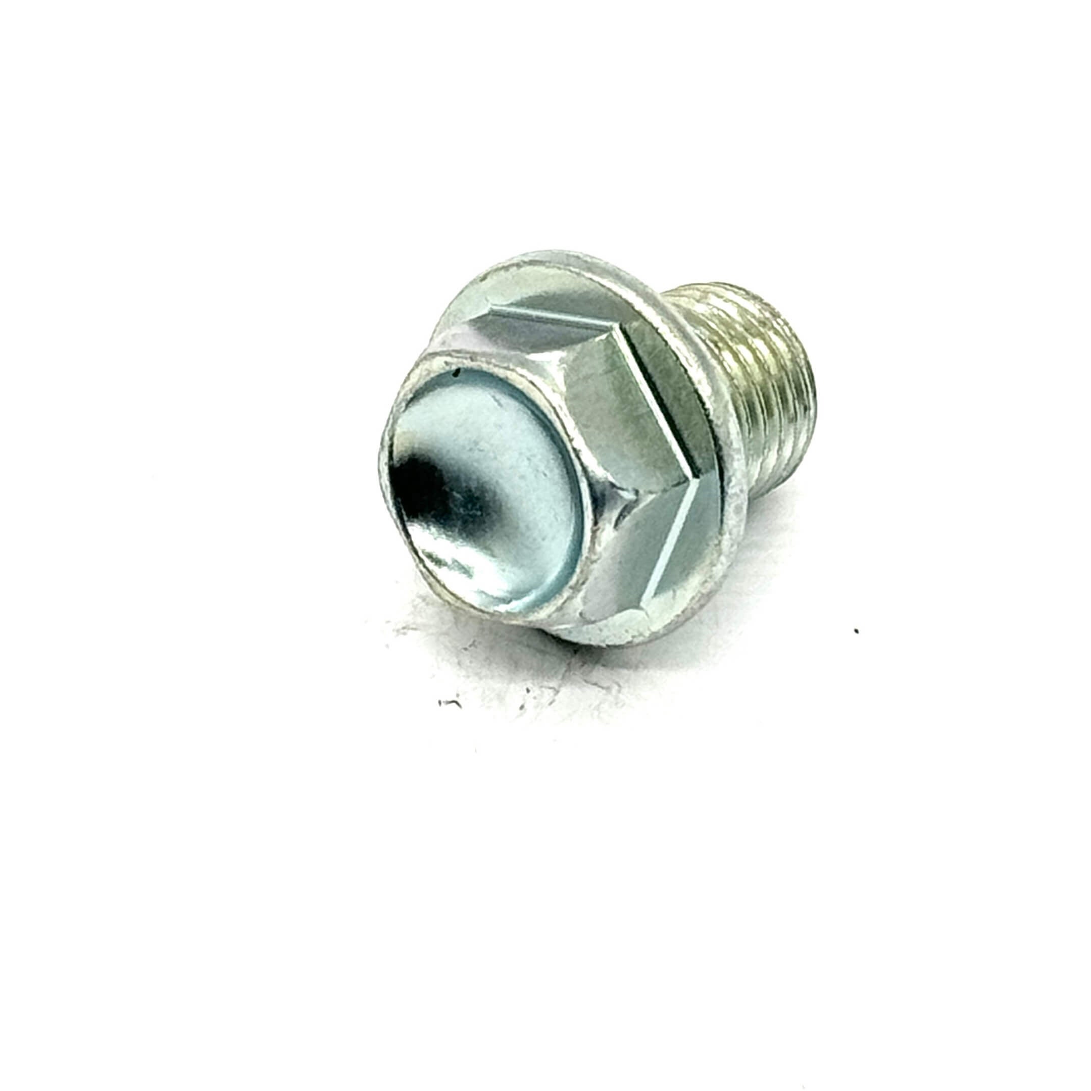 Oil Drain Plug & Gasket Set for Honda Acty Truck HA8, HA9 Models 2009-2022, silver metal plug with hexagonal head.