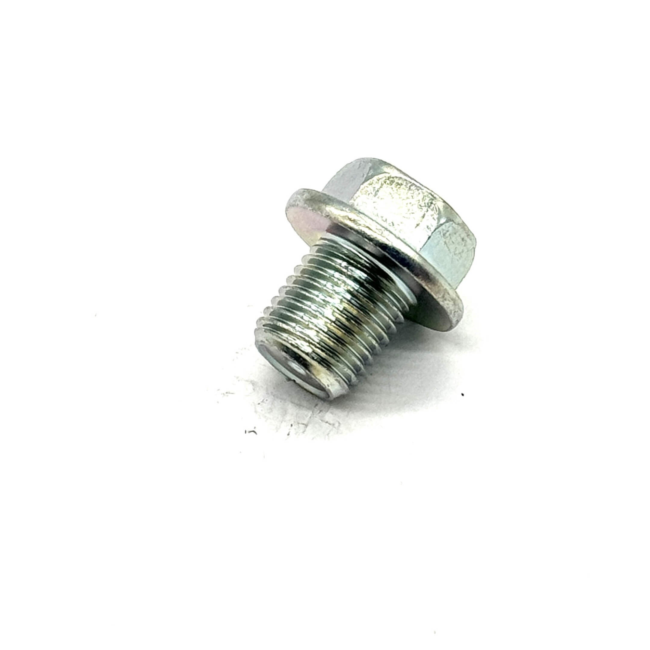 Oil Drain Plug & Gasket Set for Honda Acty Van HH3, HH4 Models 1990-1999, silver metal finish.