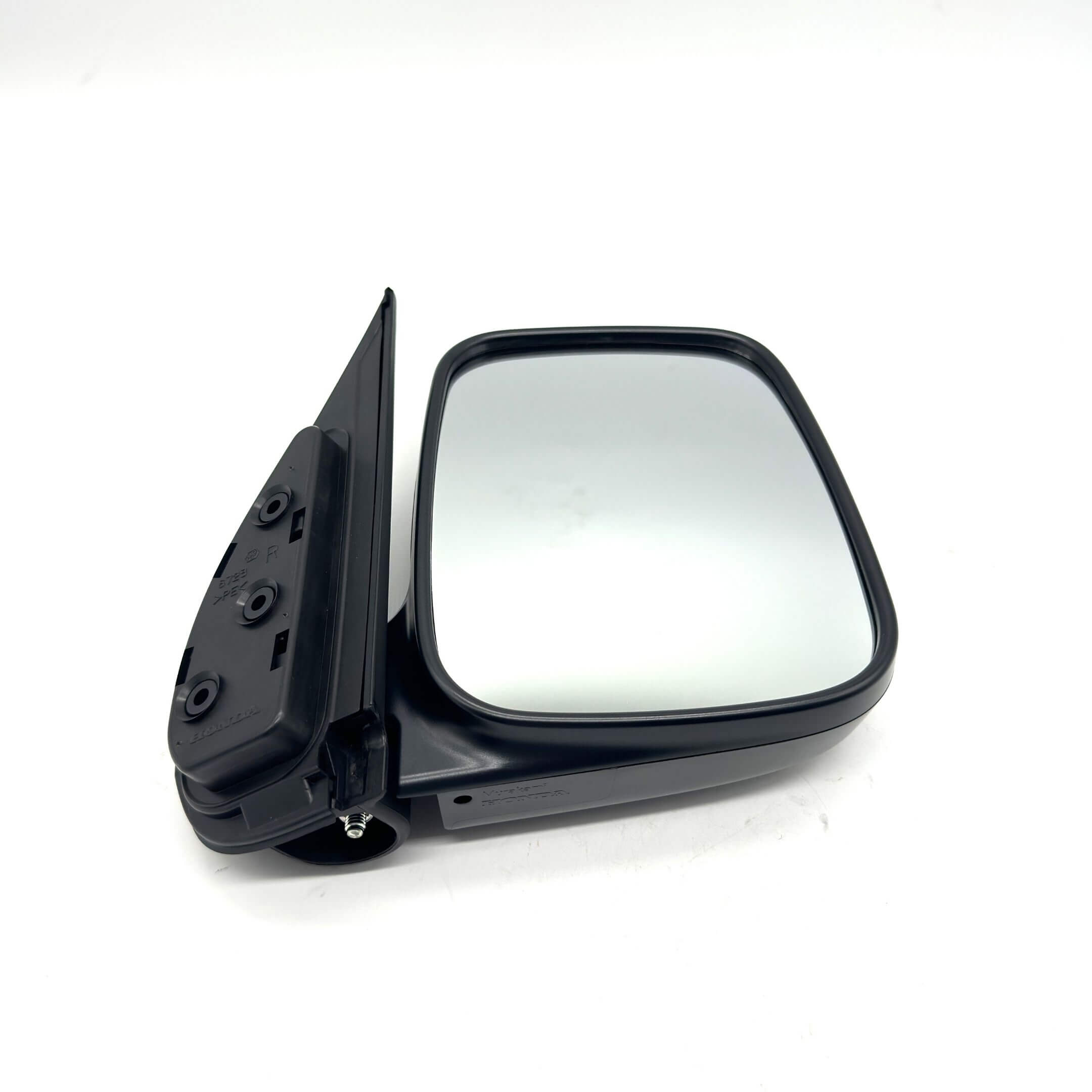 Black driver side door mirror for Honda Acty Van HH5, HH6 models (1999-2009).