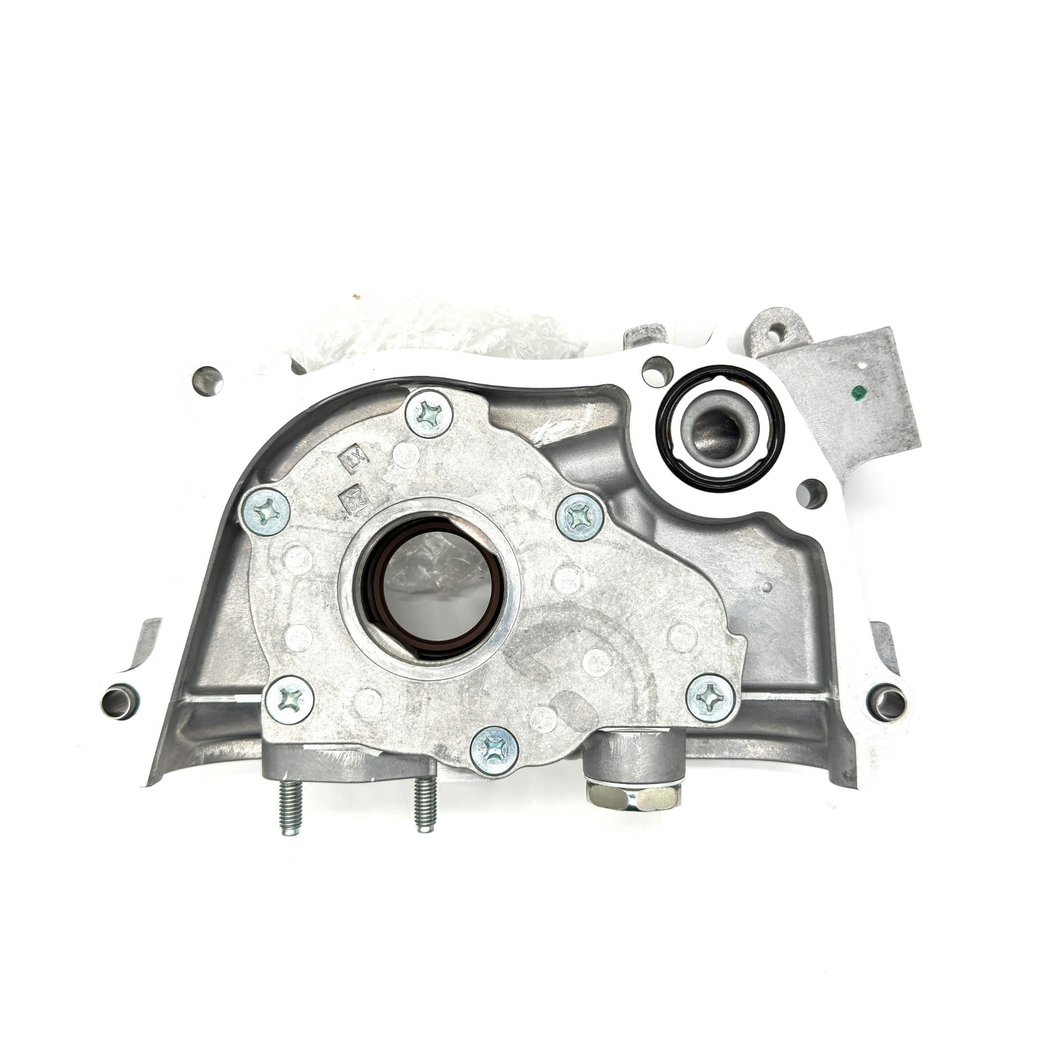 Genuine Honda Acty Truck HA6 HA7 oil pump for 1999-2009 models, featuring a durable silver metallic finish.