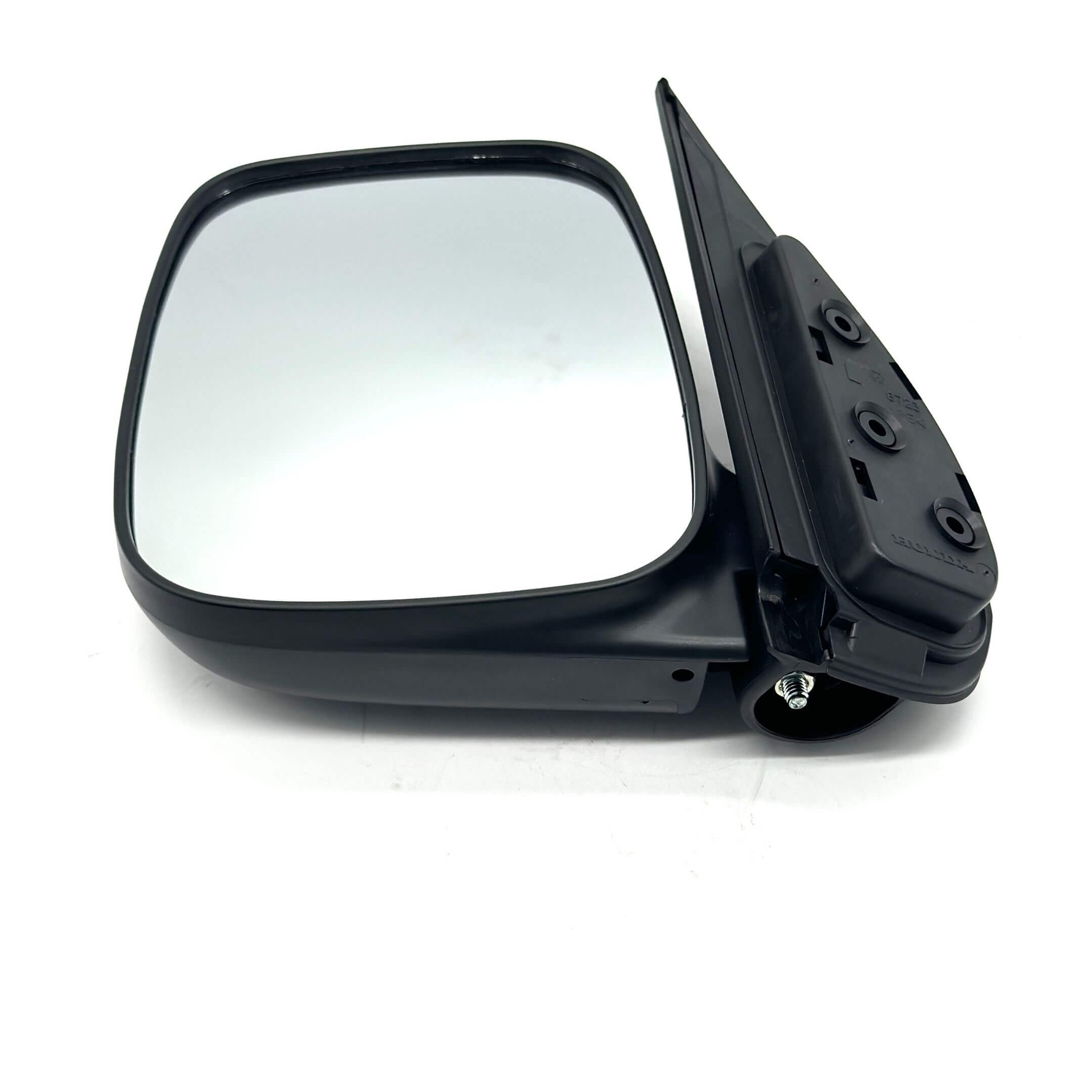 Passenger side black door mirror for Honda Acty Van HH5, HH6 models, 1999-2009.