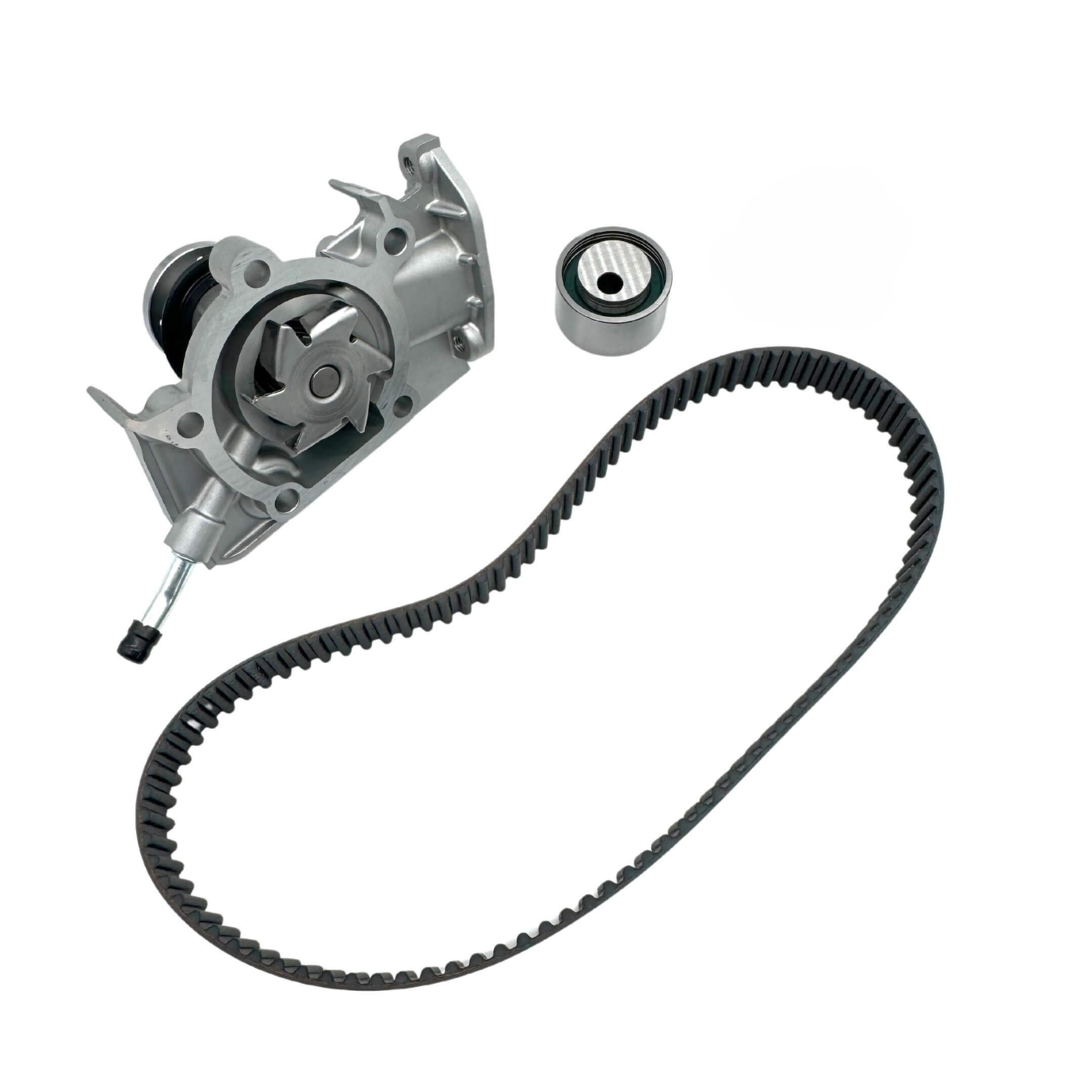 Comprehensive Daihatsu Hijet Timing Belt Kit showcasing timing belt, tensioner, and water pump for EFNS, EFES, and EFTS engines.