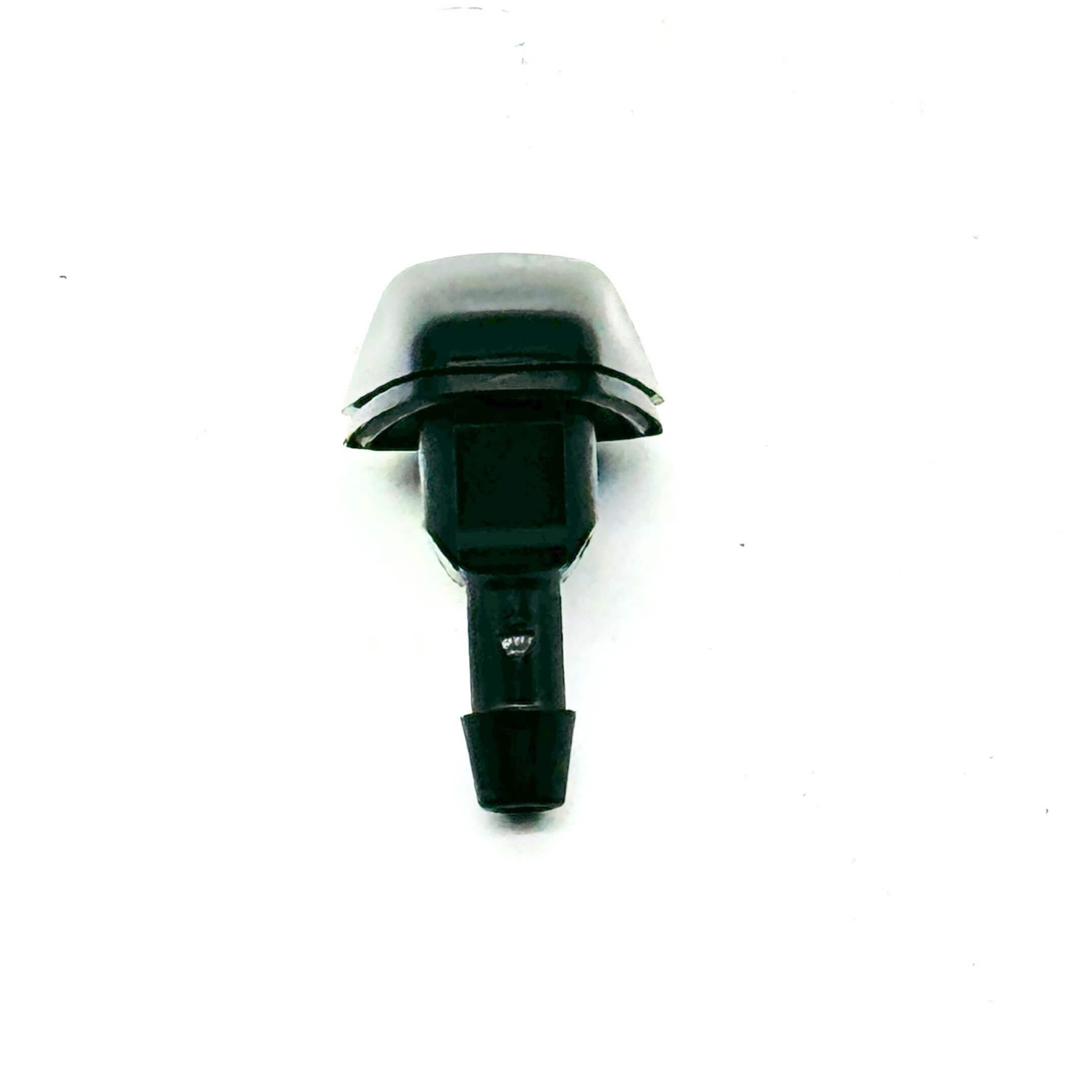 Black windshield washer nozzle front for Honda Vamos Van HM1, HM2 models, 1999-2018.