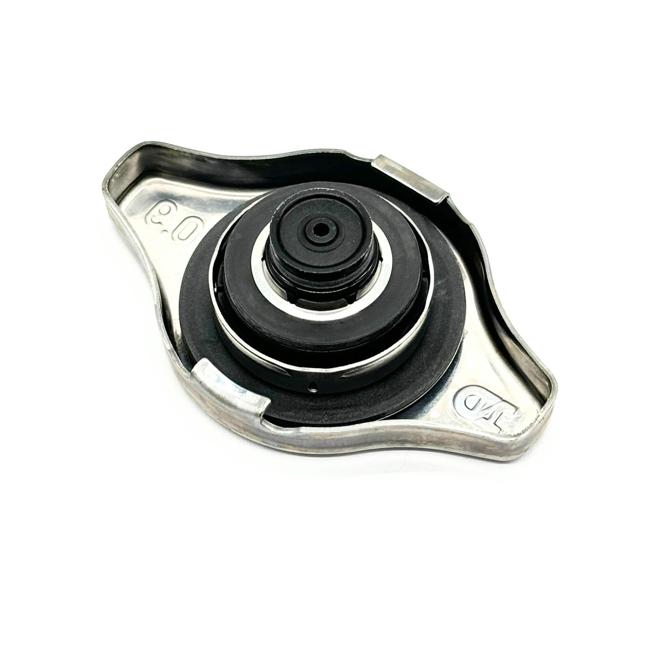 Underside view of Daihatsu Radiator Cap, emphasizing the high-quality rubber gasket for effective pressure regulation.