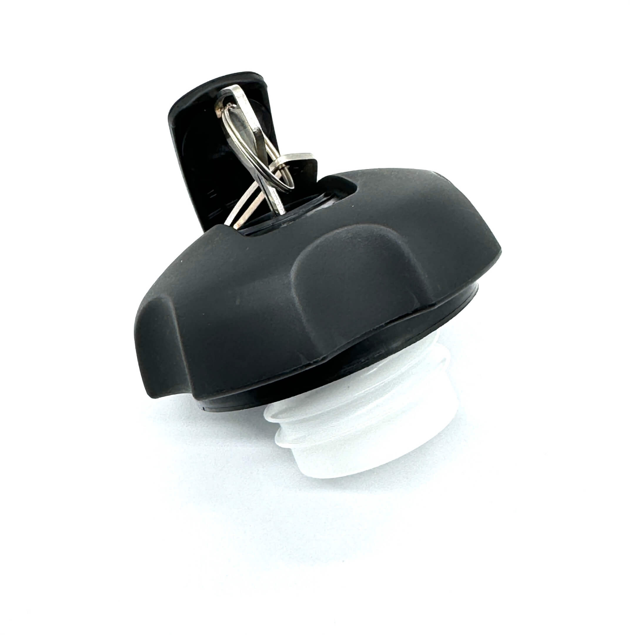 Side profile of replacement Fuel Cap for Daihatsu Hijet models, ensuring secure sealing and protection against fuel theft.