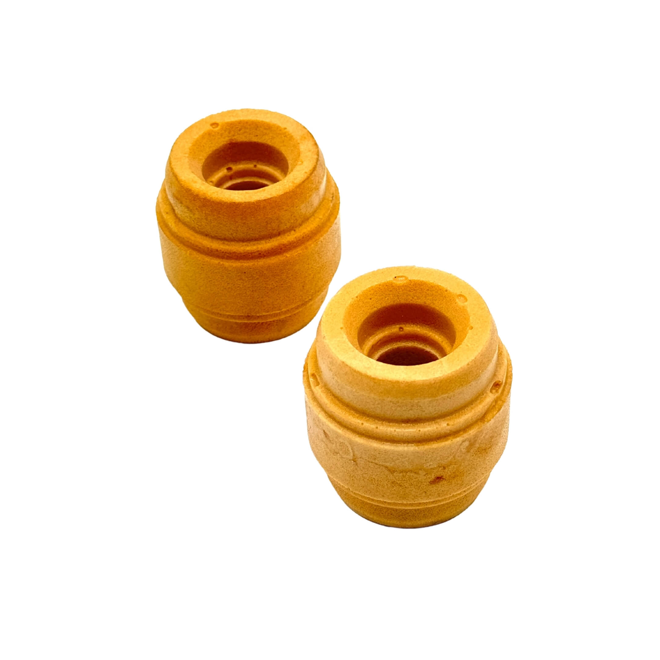 Front Bump Stopper for Honda Acty Truck HA3, HA4 Models (1990-1999), featuring durable yellow rubber construction.