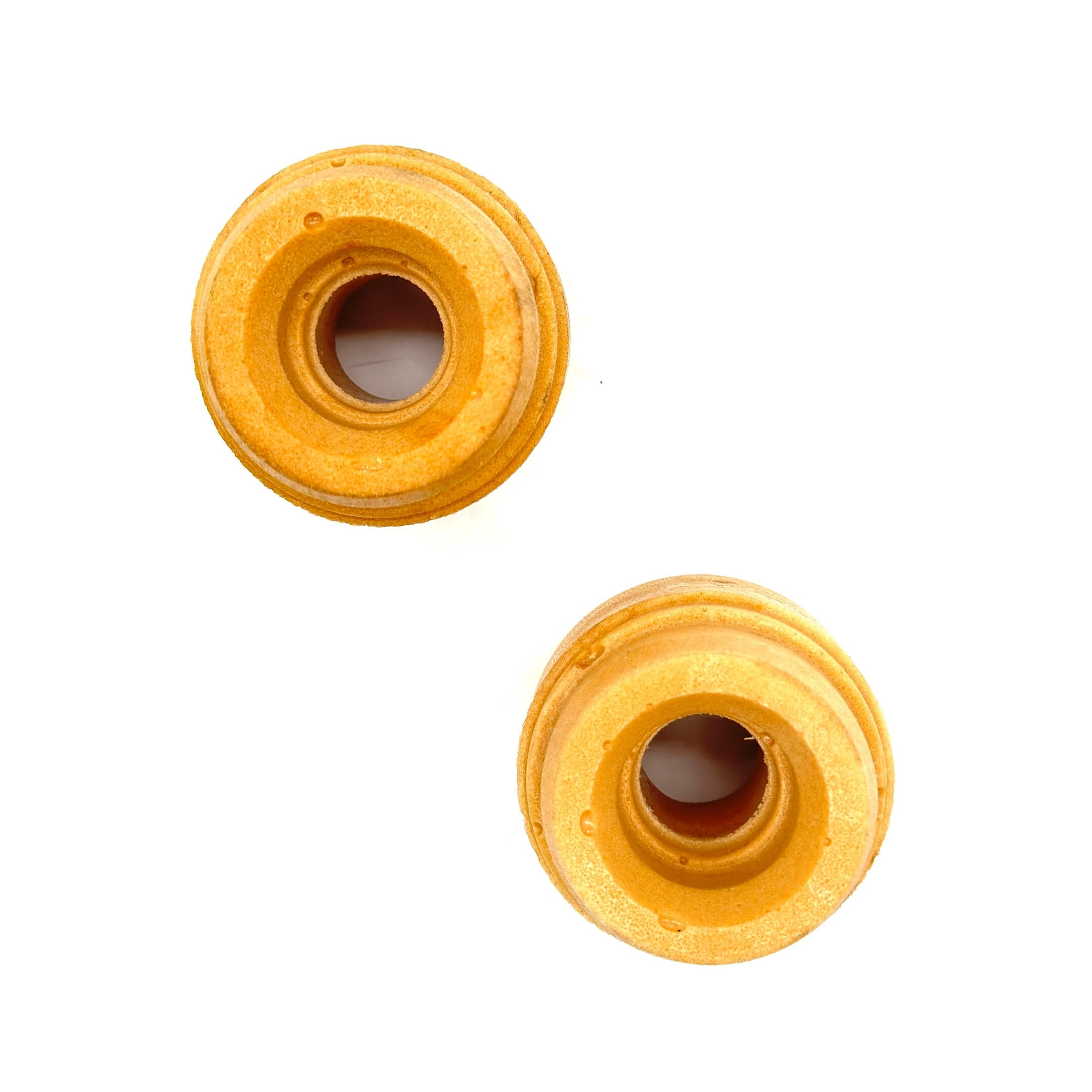 Front Bump Stopper for Honda Acty Truck HA3, HA4 Models 1990-1999, yellow rubber component.