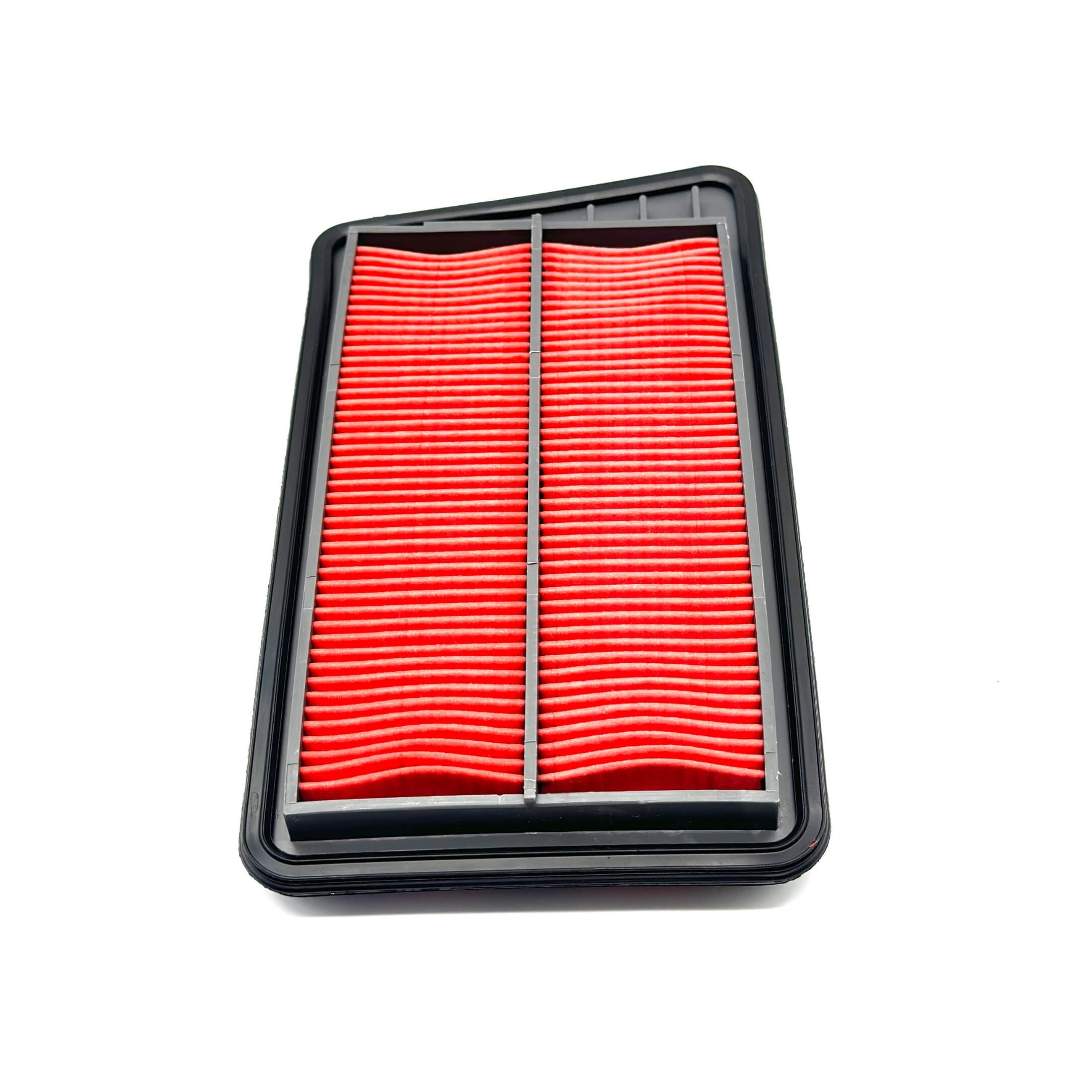 Red and black air filter for Honda Acty Van HH5, HH6 models (1999-2009) with pleated design.