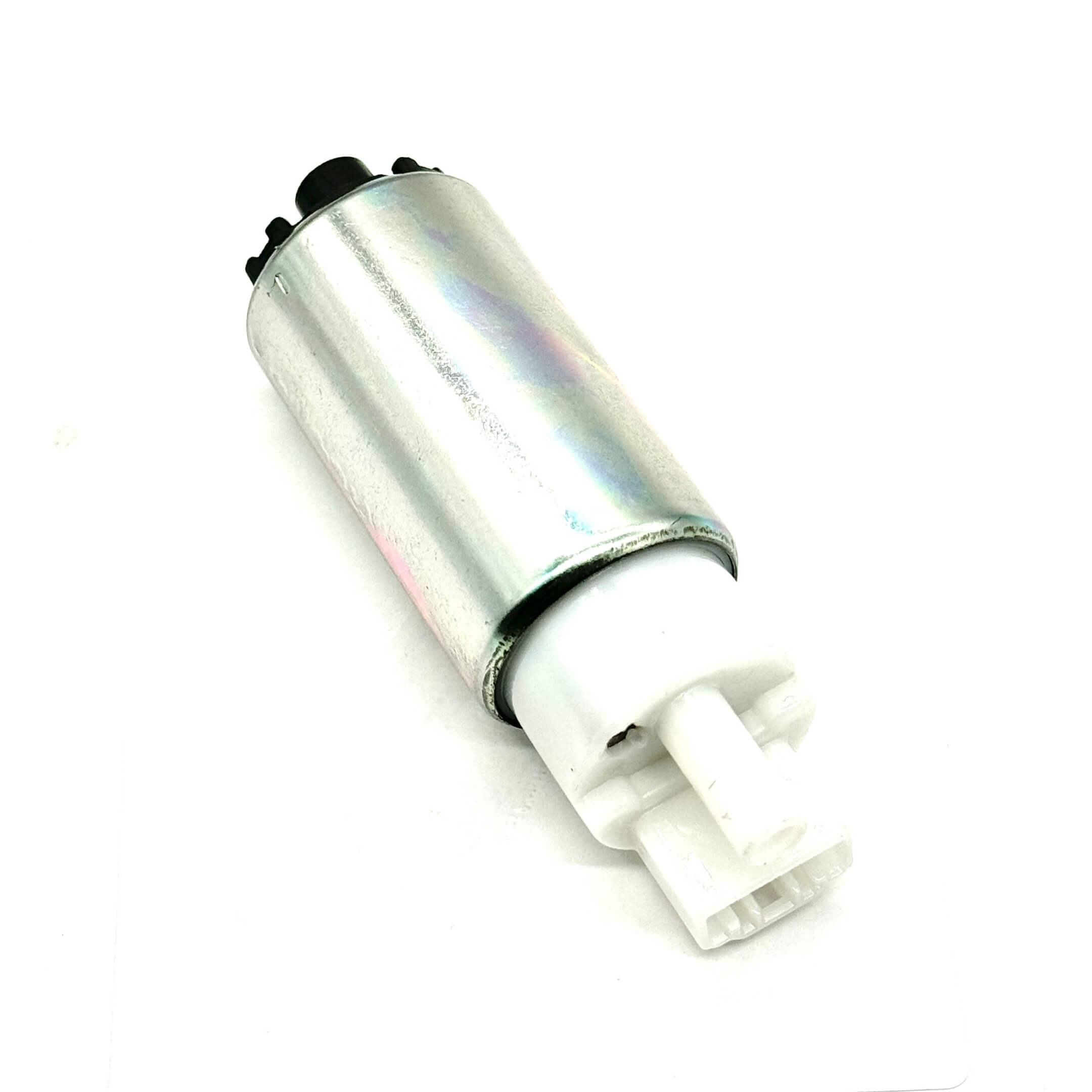 Aftermarket fuel pump for Honda Vamos Van HM1, HM2 models (1999-2018), featuring a silver cylindrical design with white connectors.