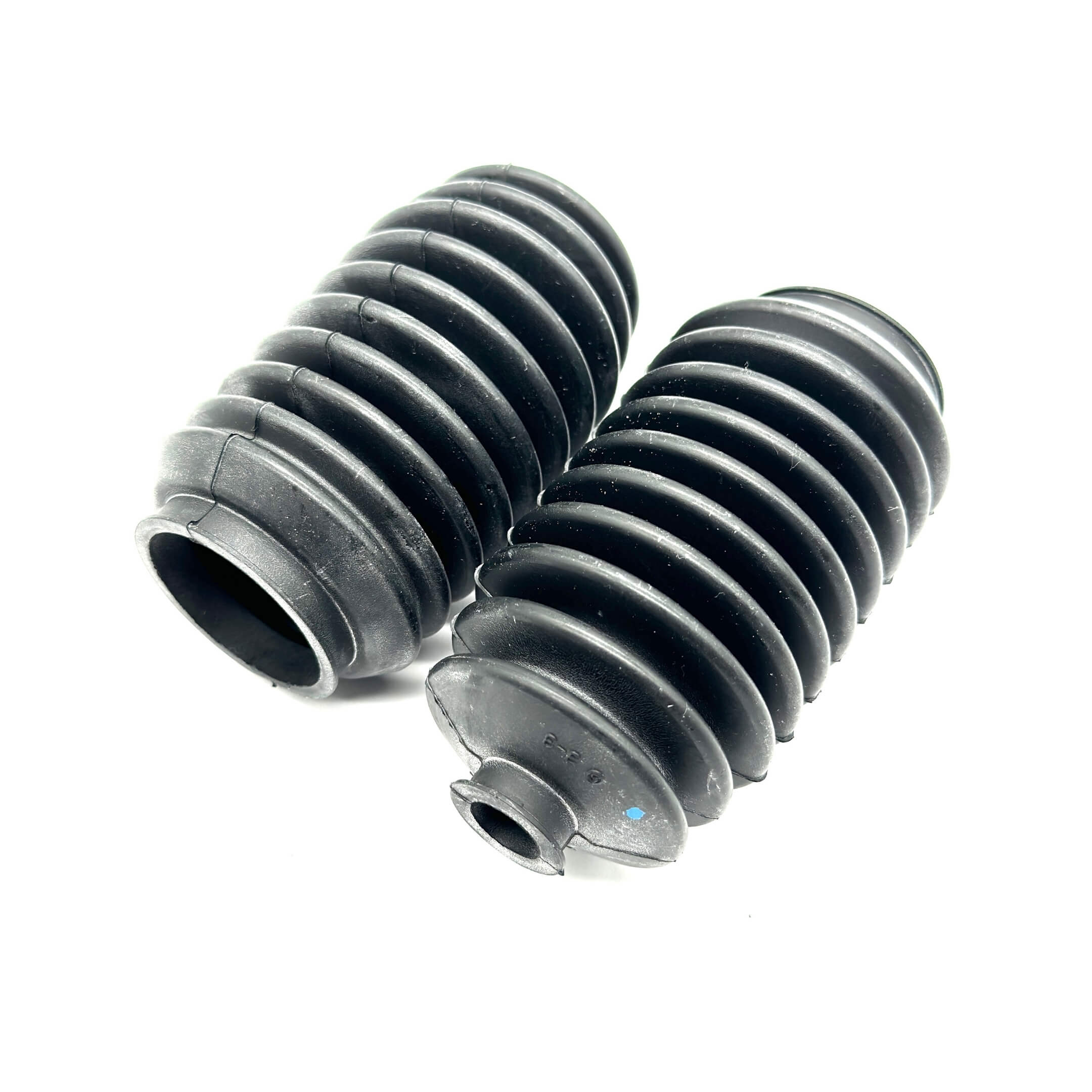 Angled view of Steering Rack Dust Boot Set for Daihatsu Hijet Trucks, highlighting flexible and reliable design.