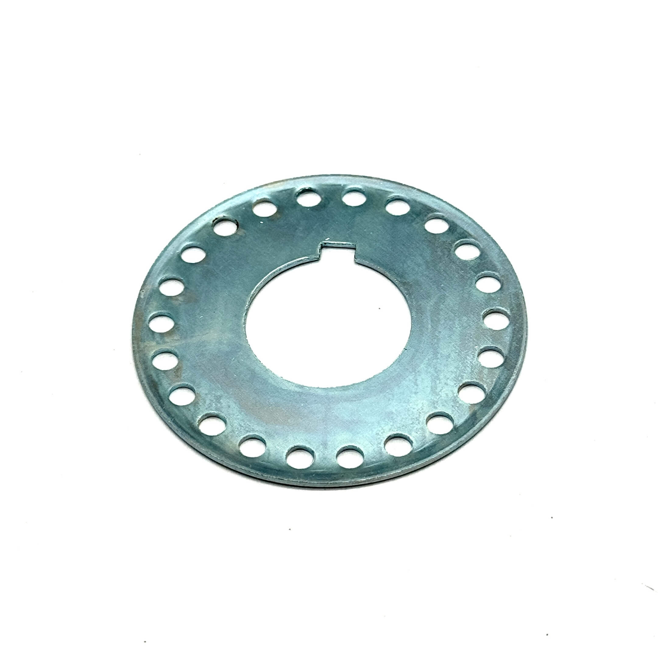 Top view of Timing Belt Pulley Spacer for Daihatsu Hijet S82P, S83P, S100P, S110P models, showcasing perforated design.