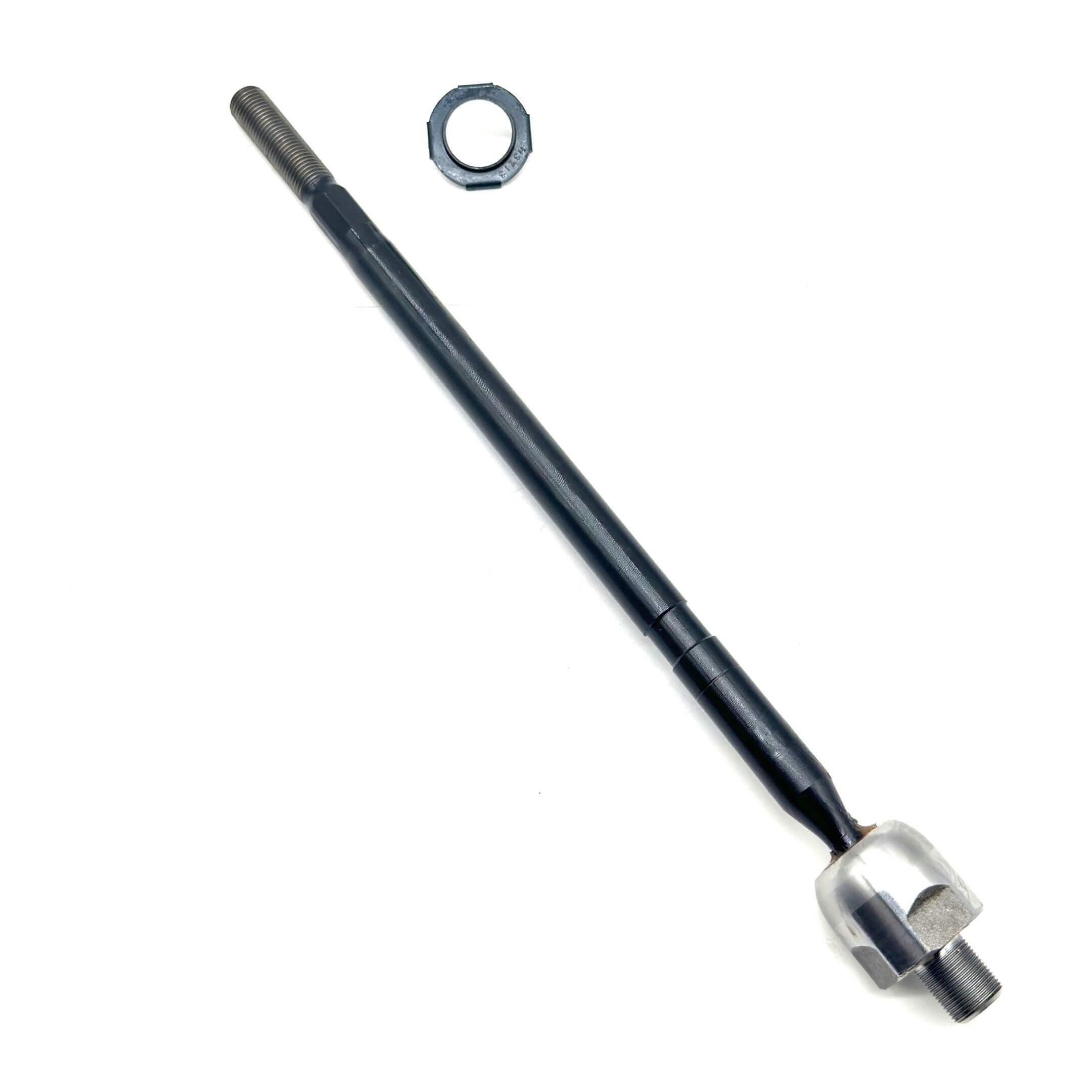 Honda Acty HA6, HA7 driver-side inner tie rod end with silver joint and threaded shaft, designed for secure fitment and smooth steering performance.