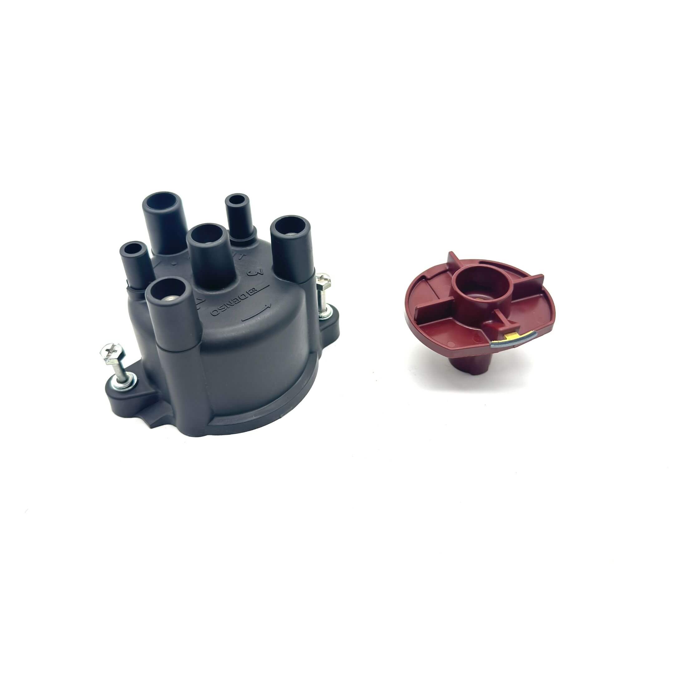 OEM-quality distributor cap and rotor set for Daihatsu Hijet S100P/S110P EFNS engines (1994-1998), ensuring reliable ignition performance.