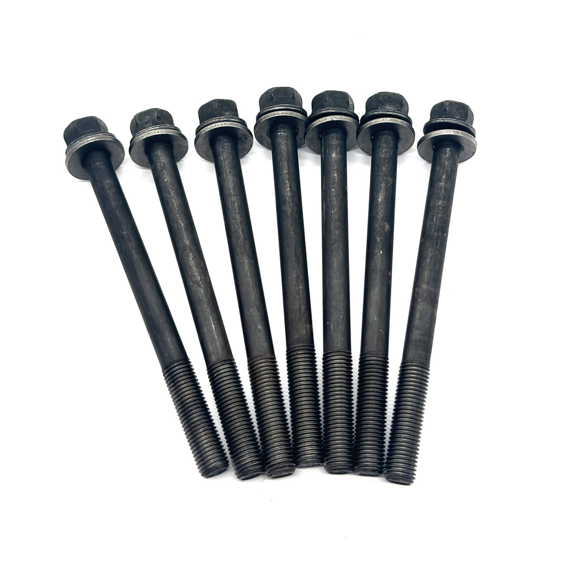 Head Bolt Set for Honda Acty Truck HA6, HA7 Models 1999-2009, featuring durable black steel construction.