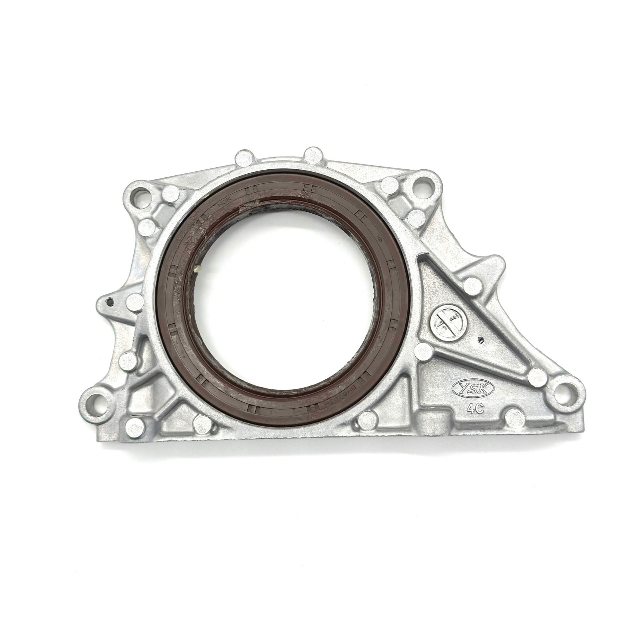 Rear Main Seal & Housing for Honda Acty Van HH5, HH6 Models (1999-2009), featuring a silver metal housing with a brown rubber seal.