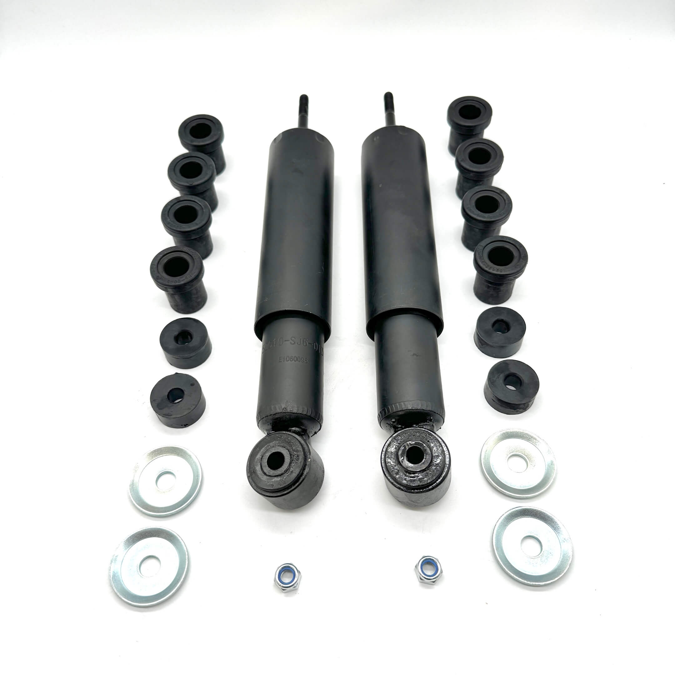 Assembled view of the 36-piece rear suspension kit for Honda Acty Truck HA3, HA4 with detailed components.