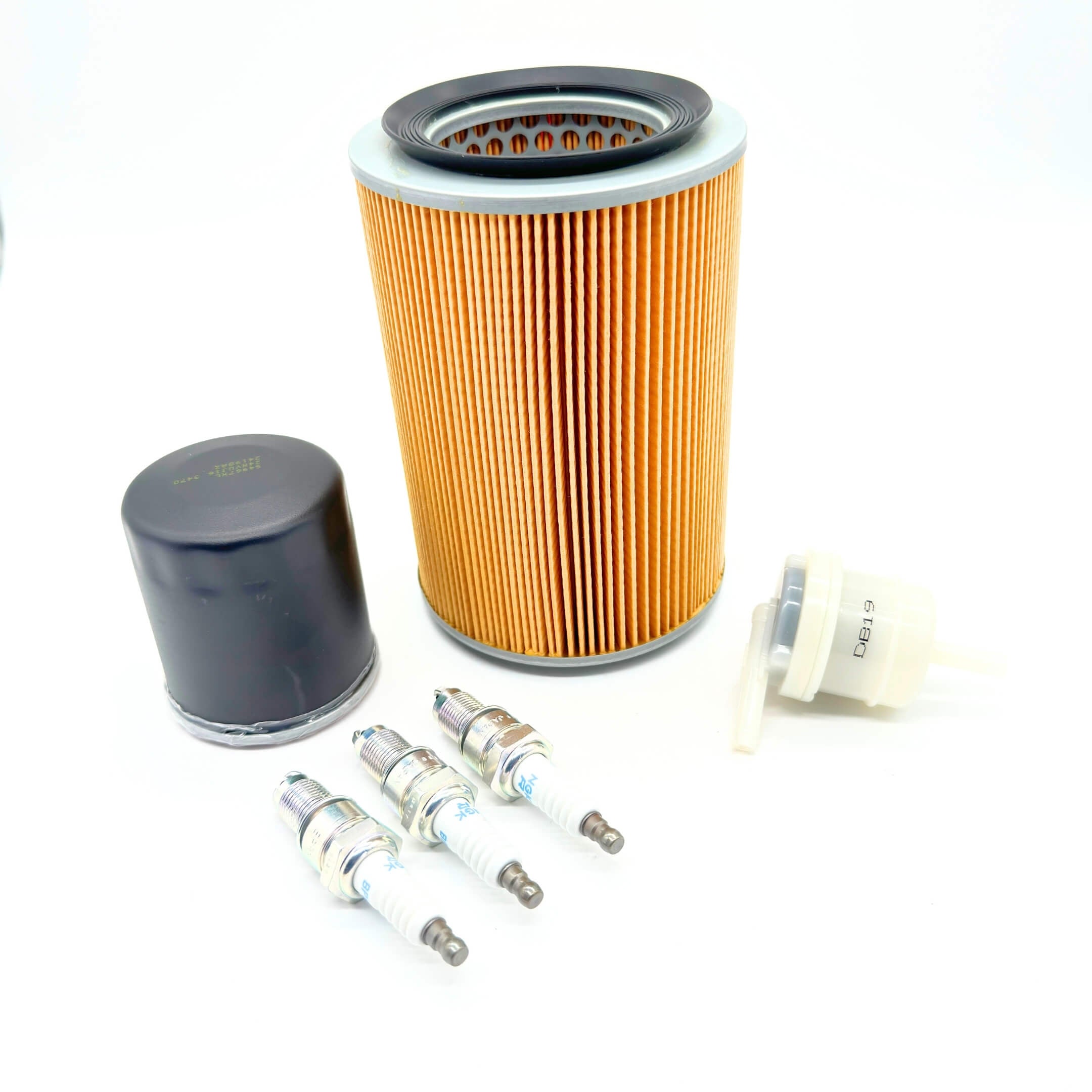 6 Piece Tune-Up Kit for Daihatsu Hijet Truck - Air Filter, Fuel Filter, Oil Filter, and Spark Plugs for S110P Series (1994-1998)