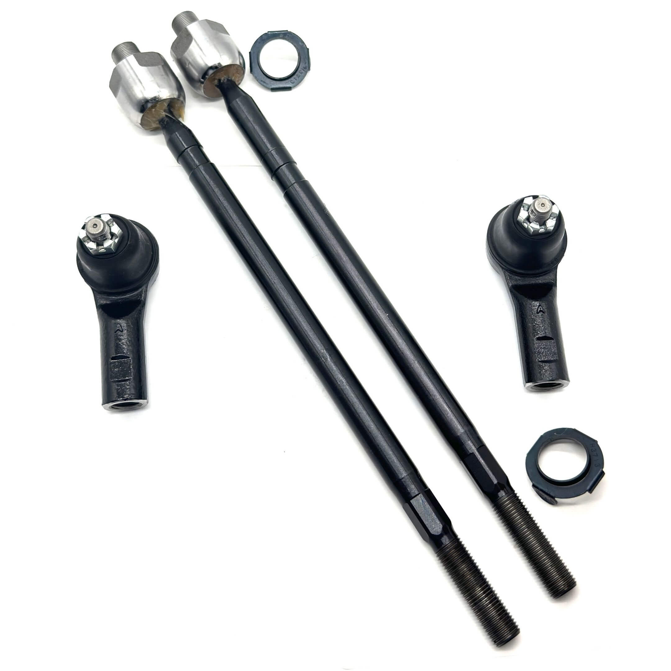 Inner & Outer Tie Rod End Set for Honda Acty Van HH5, HH6 Models (1999-2009), featuring durable black and silver components.