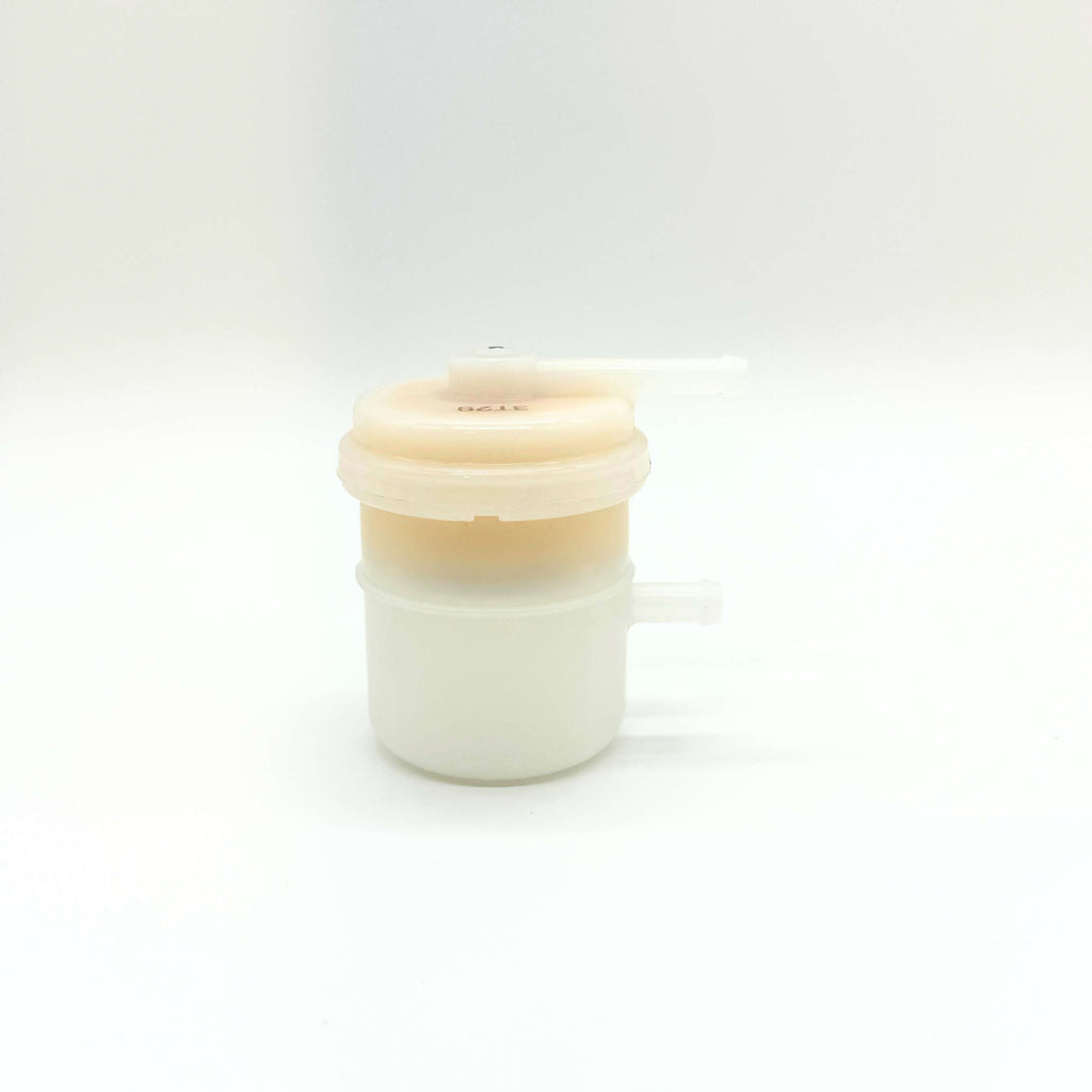 Precision-crafted fuel filter for 1991-1998 Suzuki Carry Truck DC51T, DD51T models, showcasing a translucent container and white piping for fuel flow clarity and leak detection.