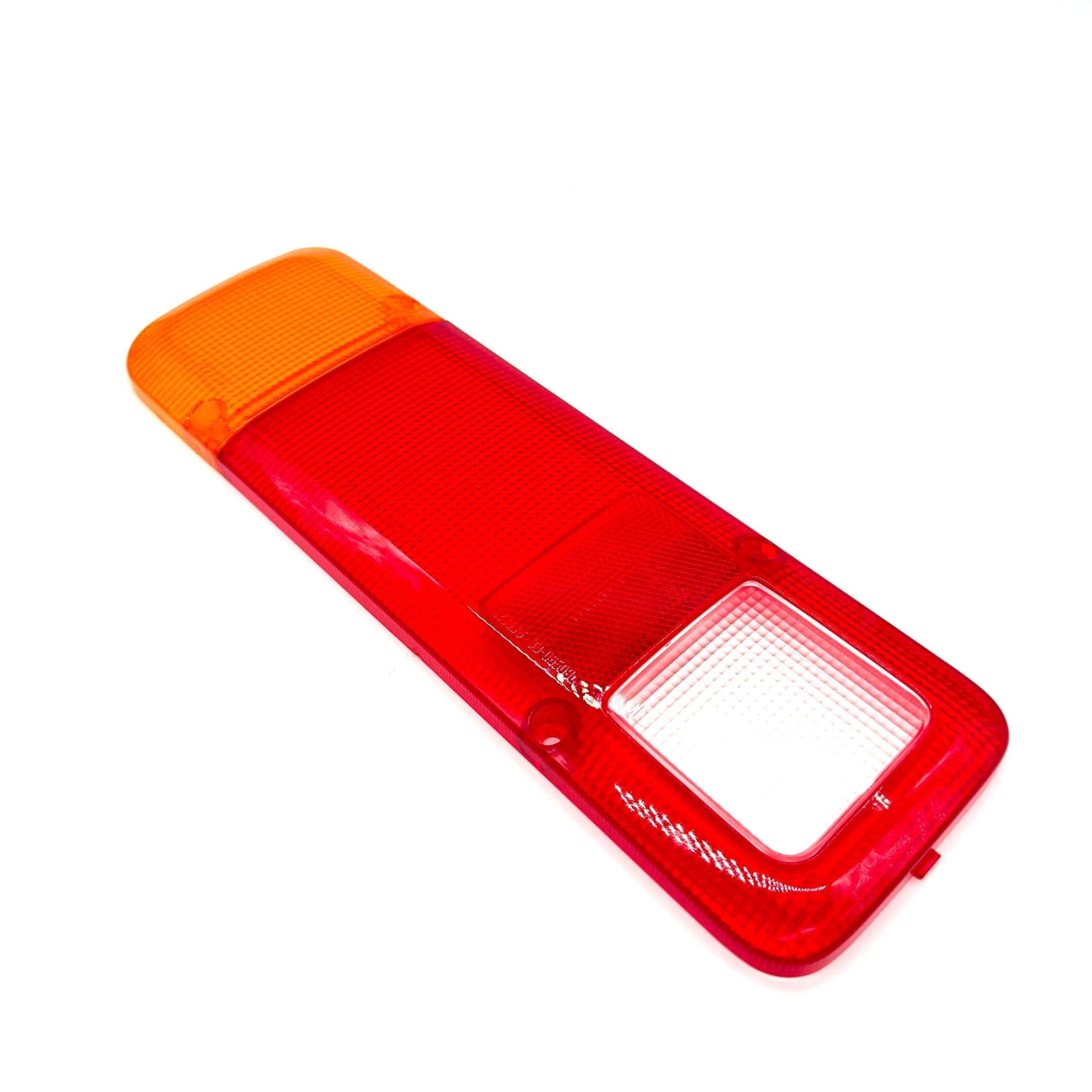 Red and amber tail light cover for Honda Acty Truck HA6, HA7 models, 1999-2009, left side.