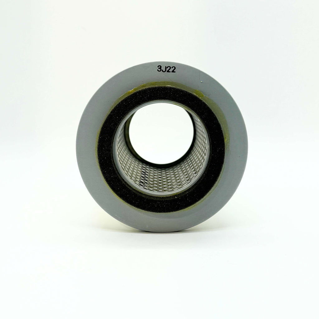 Top view of cylindrical air filter for 1991-1998 Suzuki Carry Truck, model numbers DC51T and DD51T, highlighting superior air flow design and quality material.