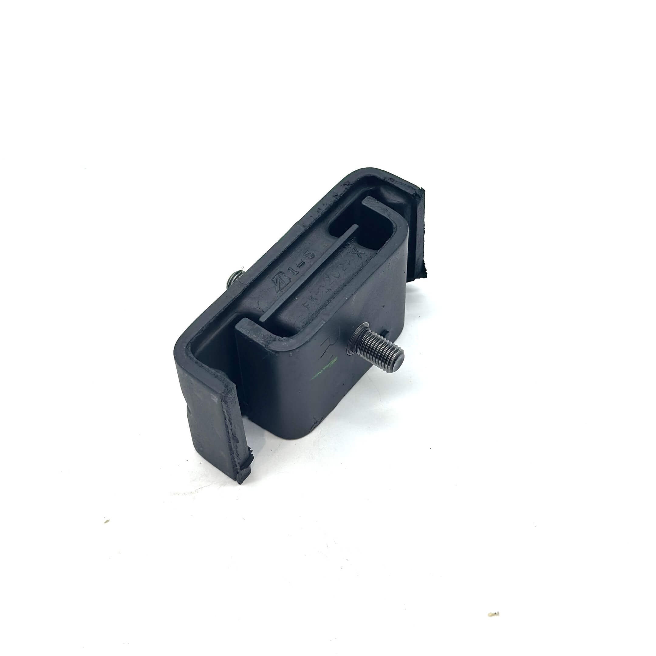 Right rear motor mount for Subaru Sambar trucks - angled side view showing rubber support