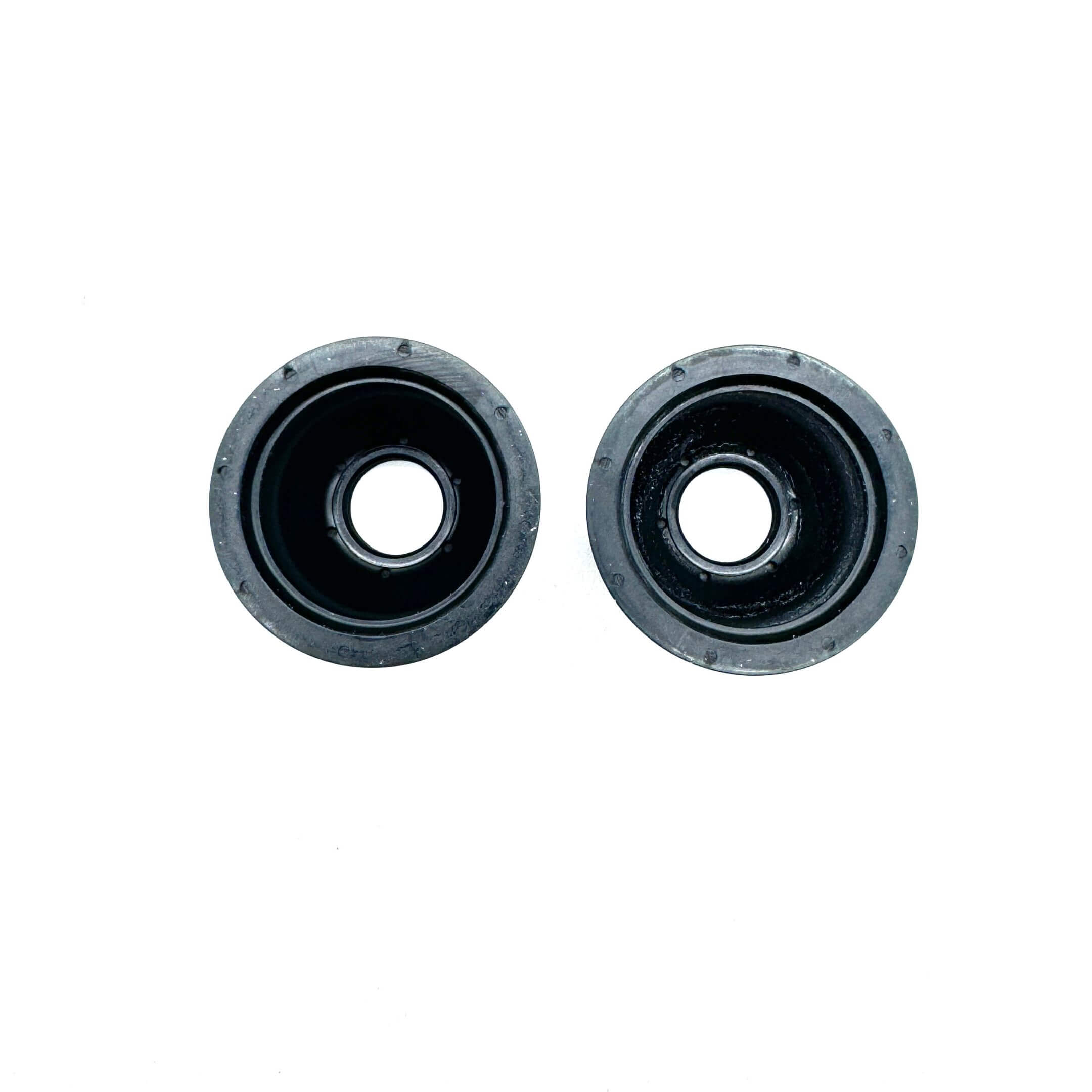 Bottom view of the Center Steering Link Ball Joint Boot Set for Honda Acty Van HH3, HH4 (1990-1999), highlighting the sturdy rubber construction.