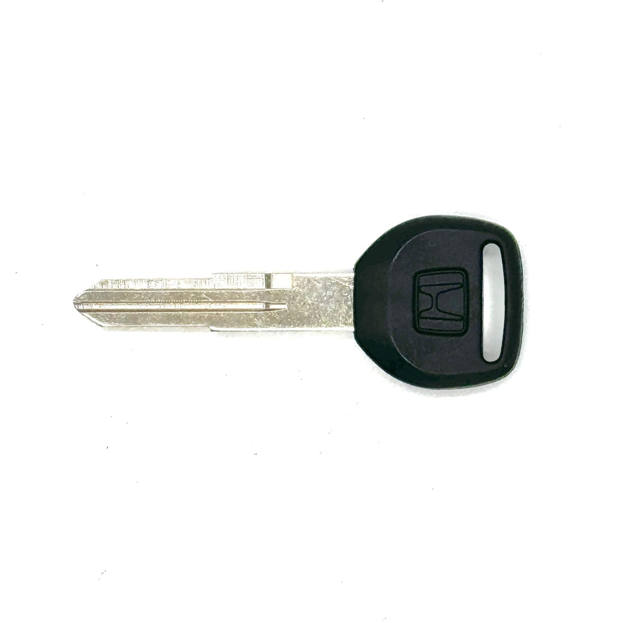 Top view of Honda Acty Truck HA3, HA4 blank master key, showcasing the Honda emblem on the key head, designed for models from 1990 to 1999.