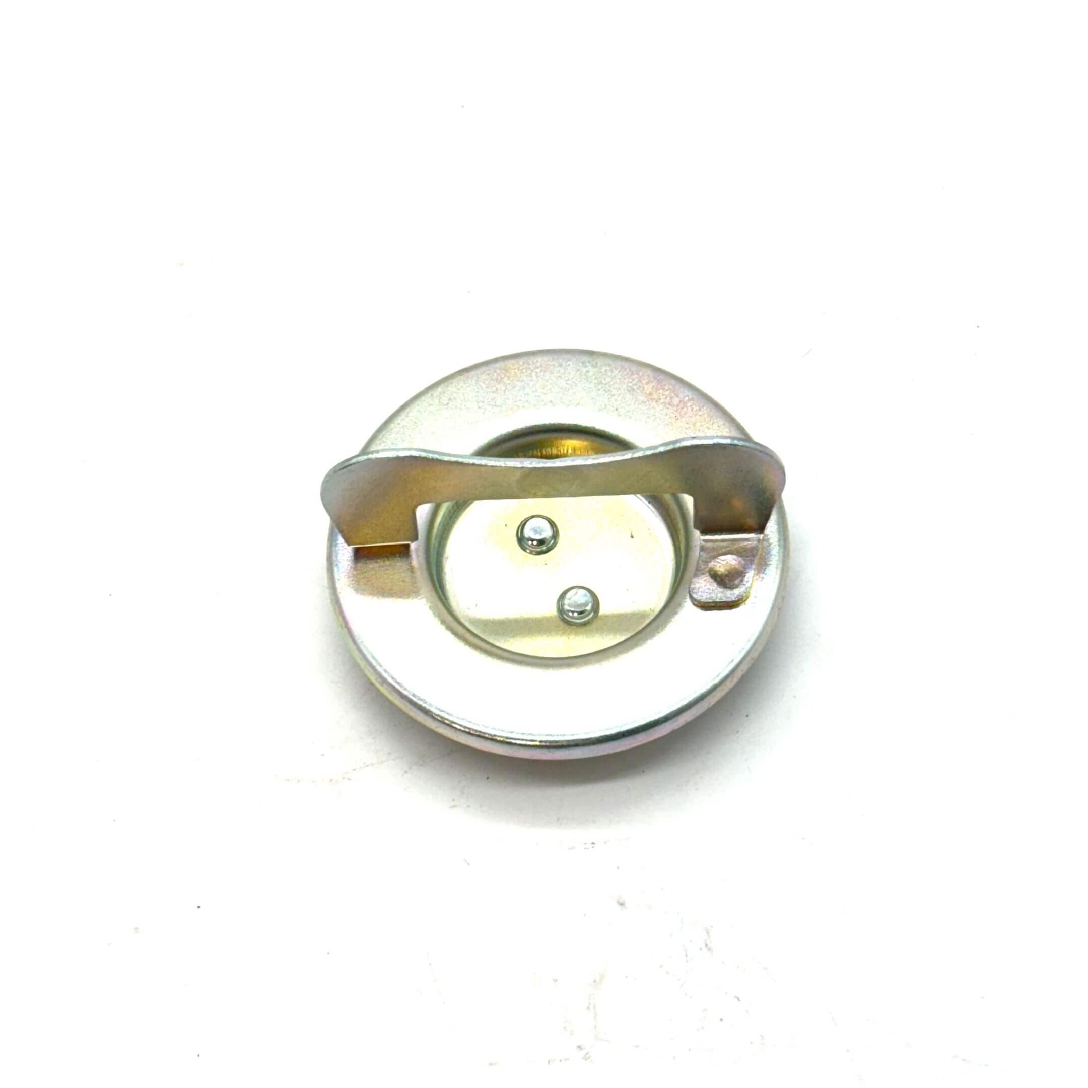 Close-up view of Subaru Sambar fuel filler cap, OEM part for KV3, KV4 models.