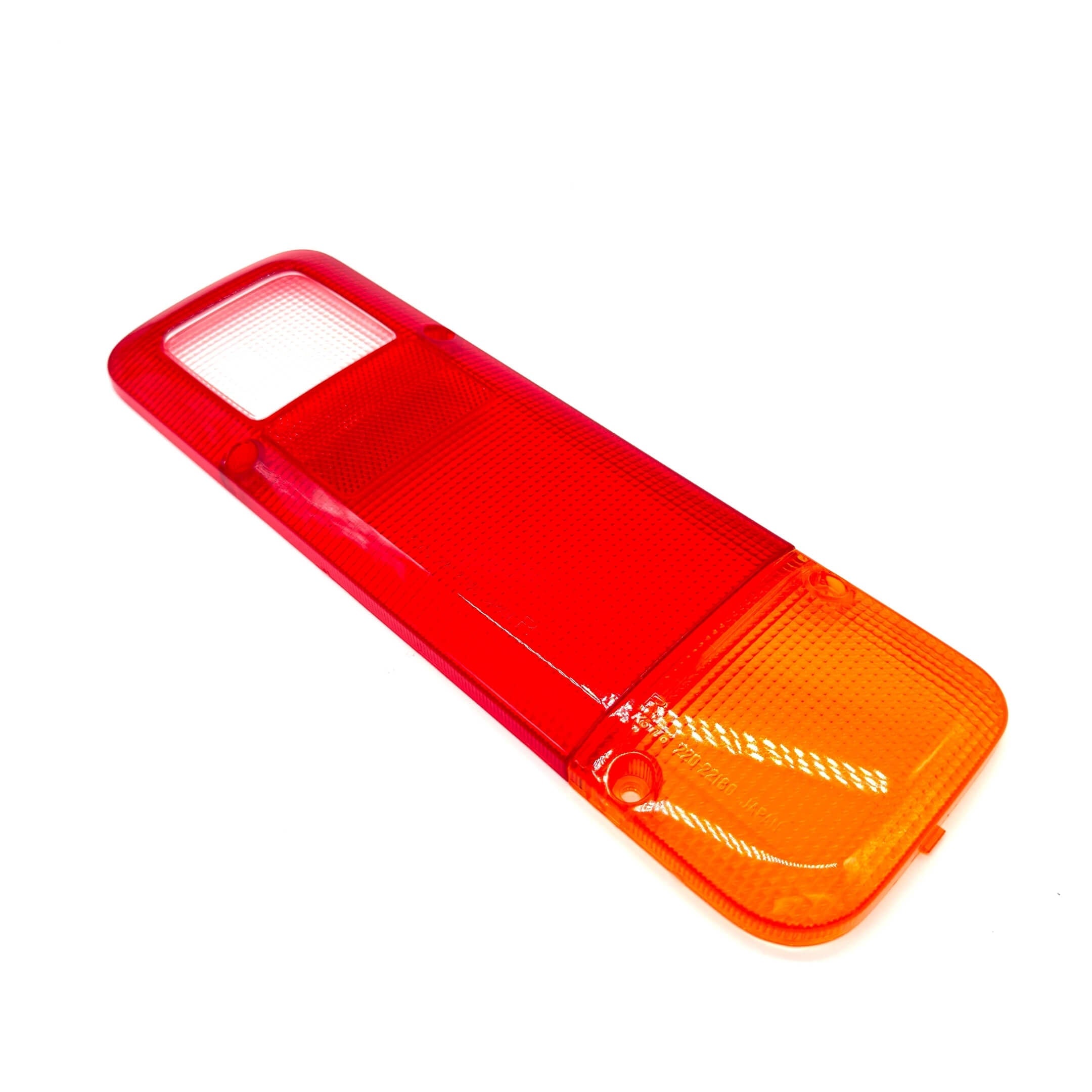 Red and amber tail light cover for Honda Acty Truck HA6, HA7 models, 1999-2009, right side.