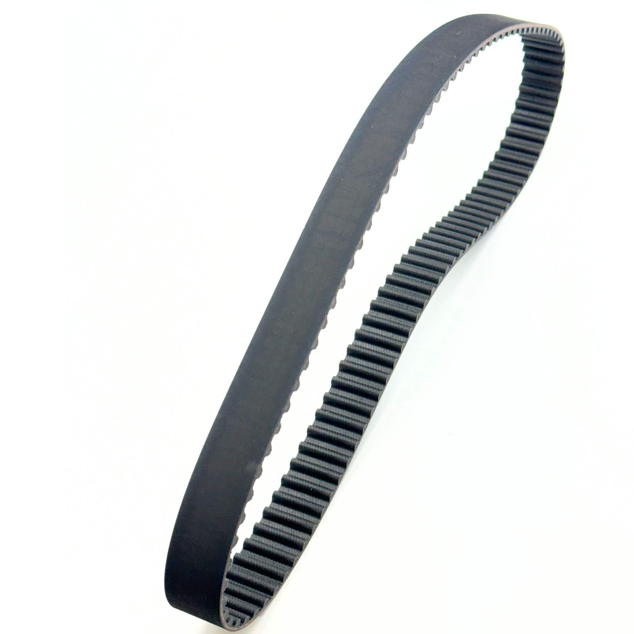 Black timing belt for Honda Vamos Van HM1, HM2 models (1999-2018) featuring durable ribbed design.