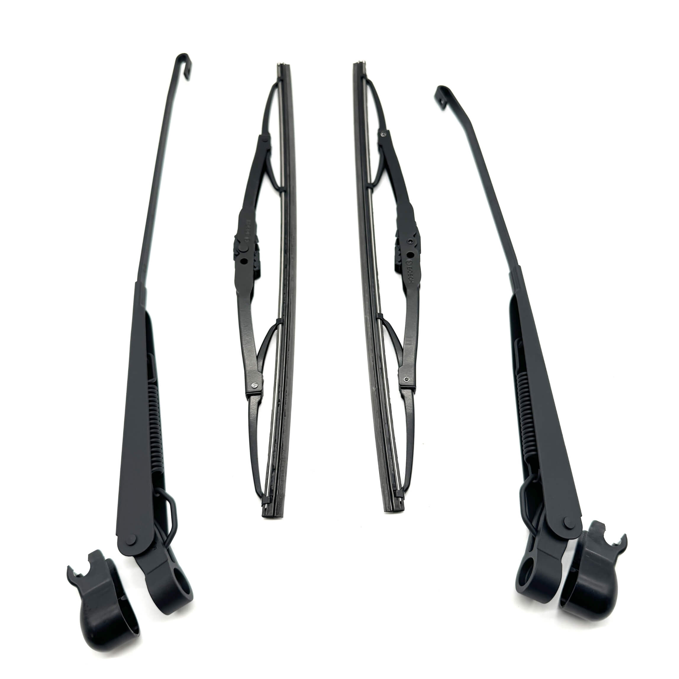 Complete set of Honda OEM Wiper Arms and Bosch Microedge Wiper Blades for Honda Acty HA1, HA2, HA3, HA4 models 1988-1999